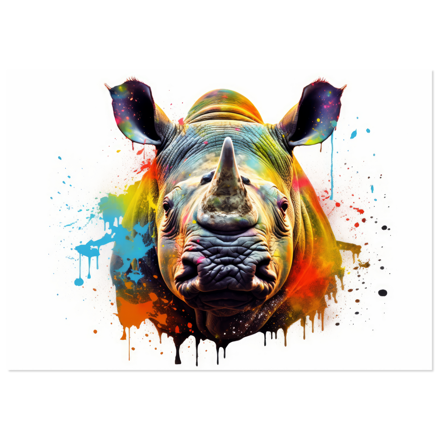 Rhinoceros pop art (WILD134)
