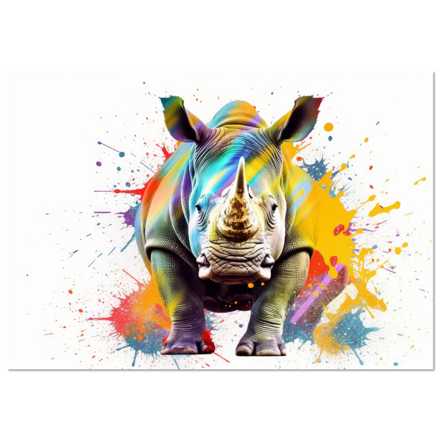 Rhinoceros pop art (WILD136)