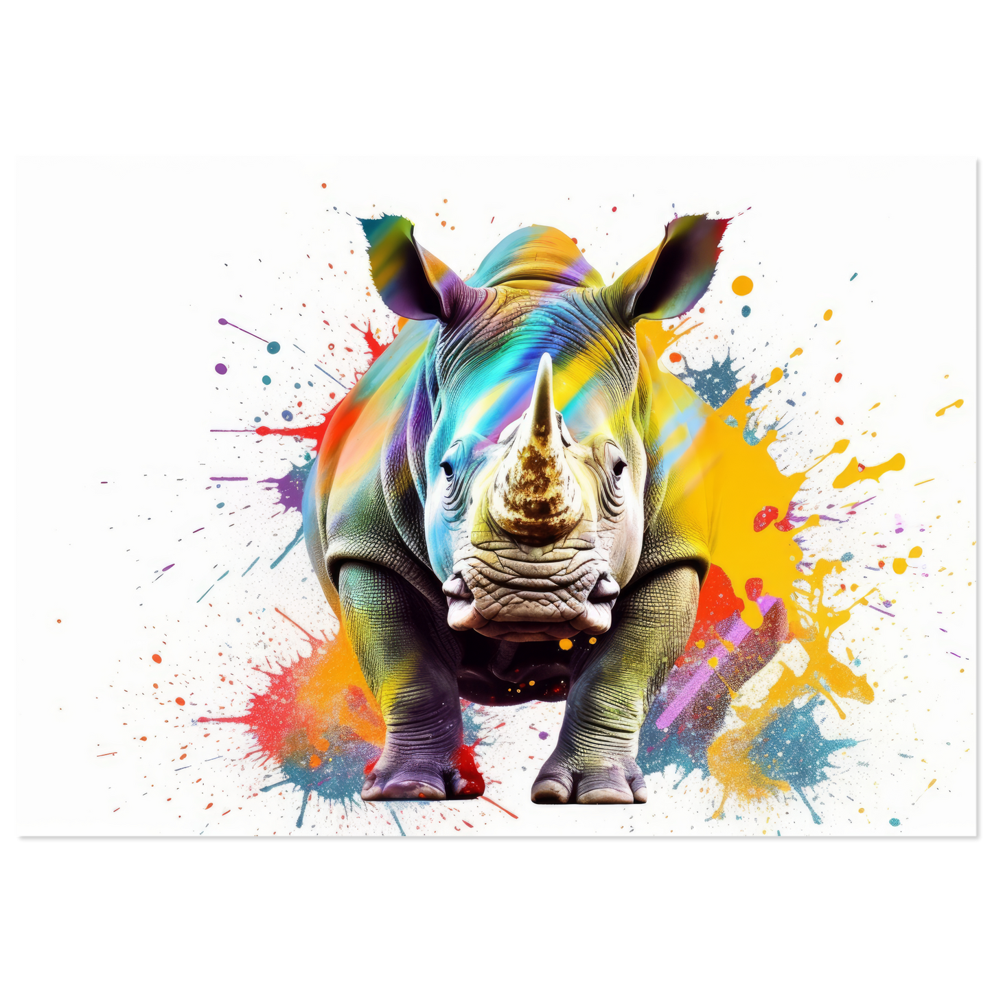 Rhinoceros pop art (WILD136)