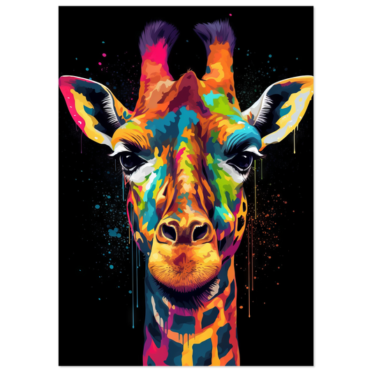 Giraffe pop art (WILD25)