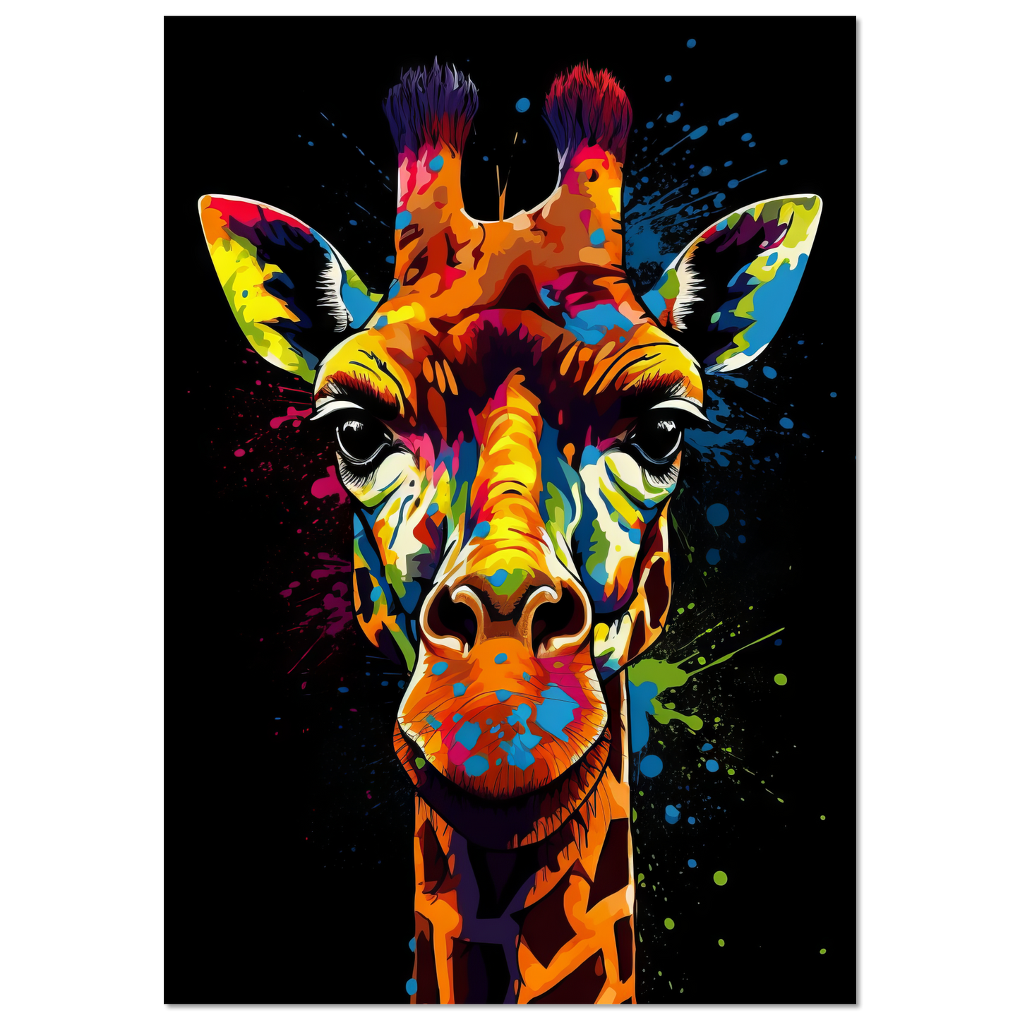 Giraffe Pop-Art (WILD26)