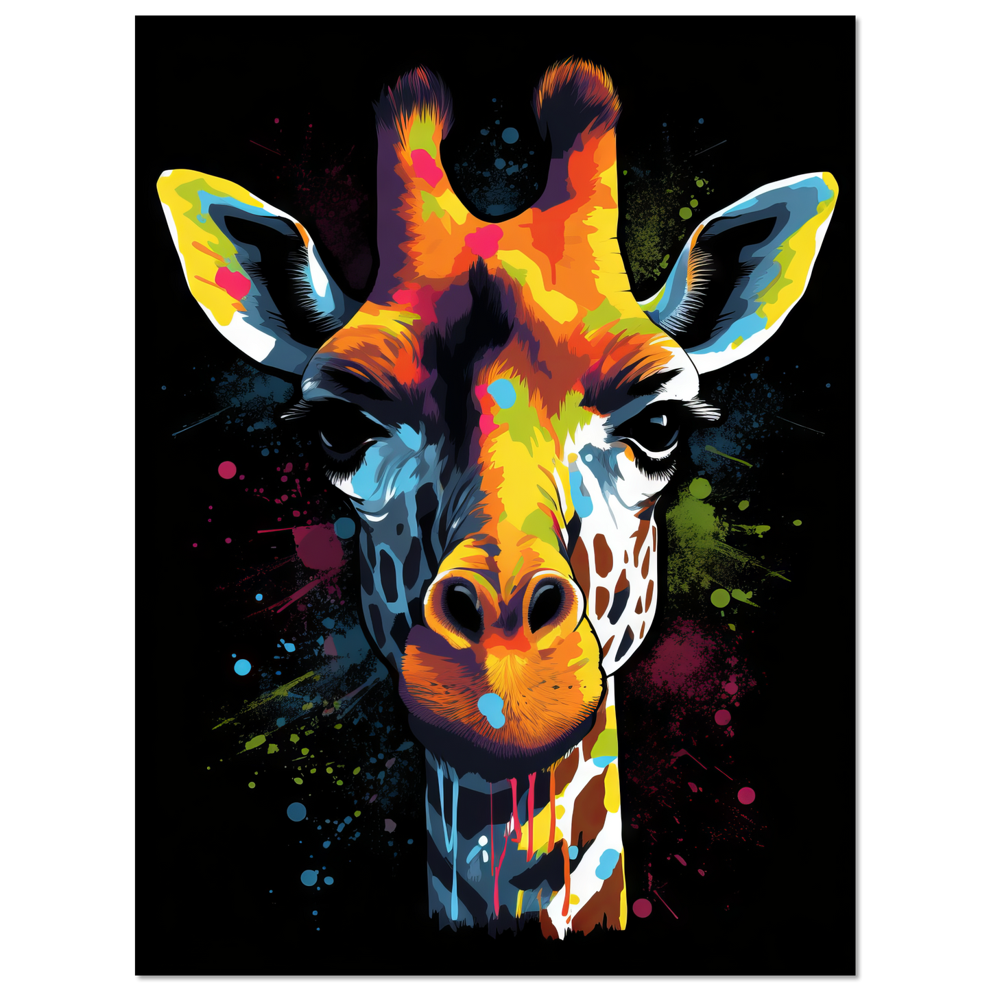 Giraffe Pop-Art (WILD27)