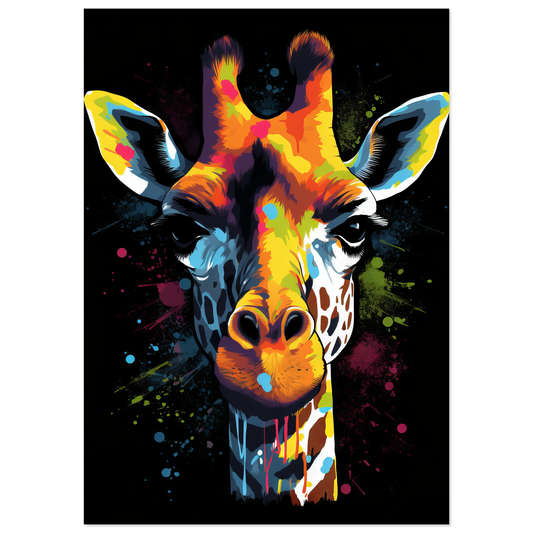 Giraffe pop art (WILD27)