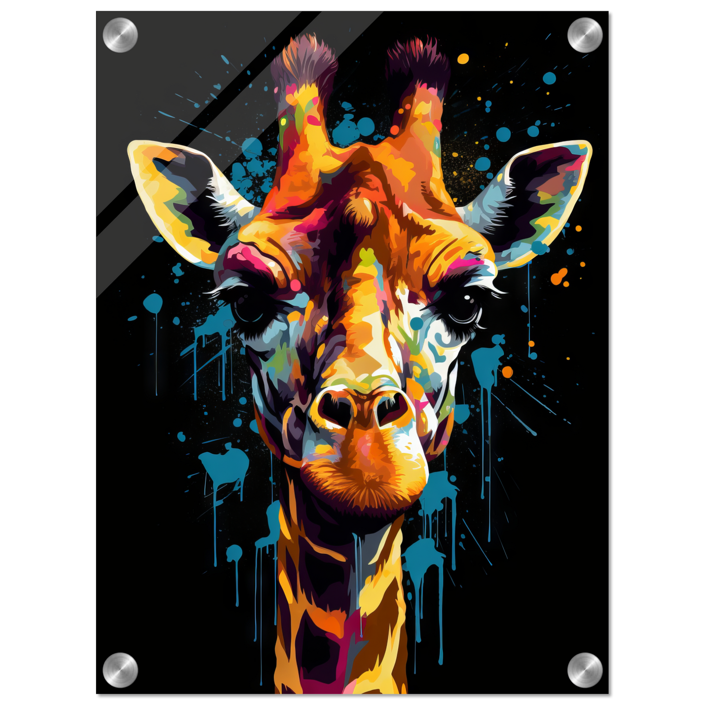 Giraffe Pop-Art (WILD28)