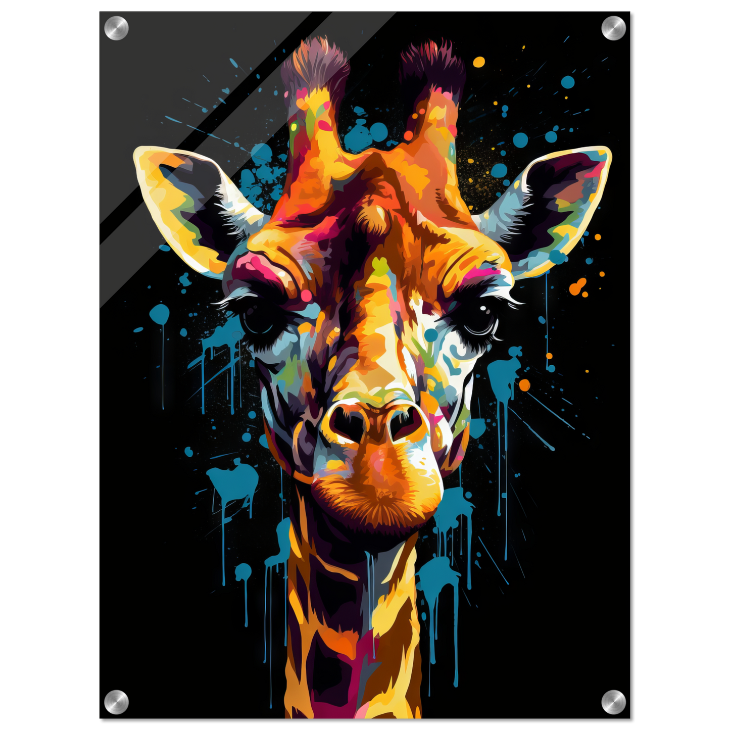 Giraffe Pop-Art (WILD28)