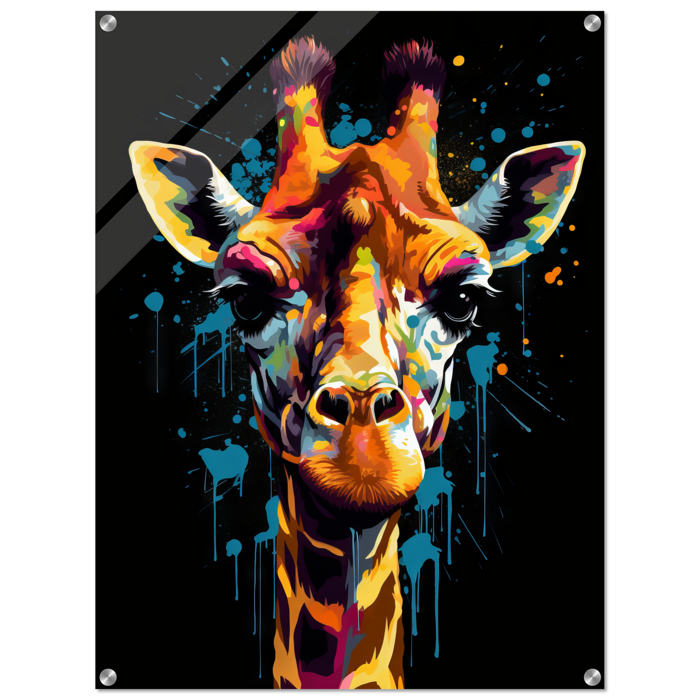 Giraffe Pop-Art (WILD28)