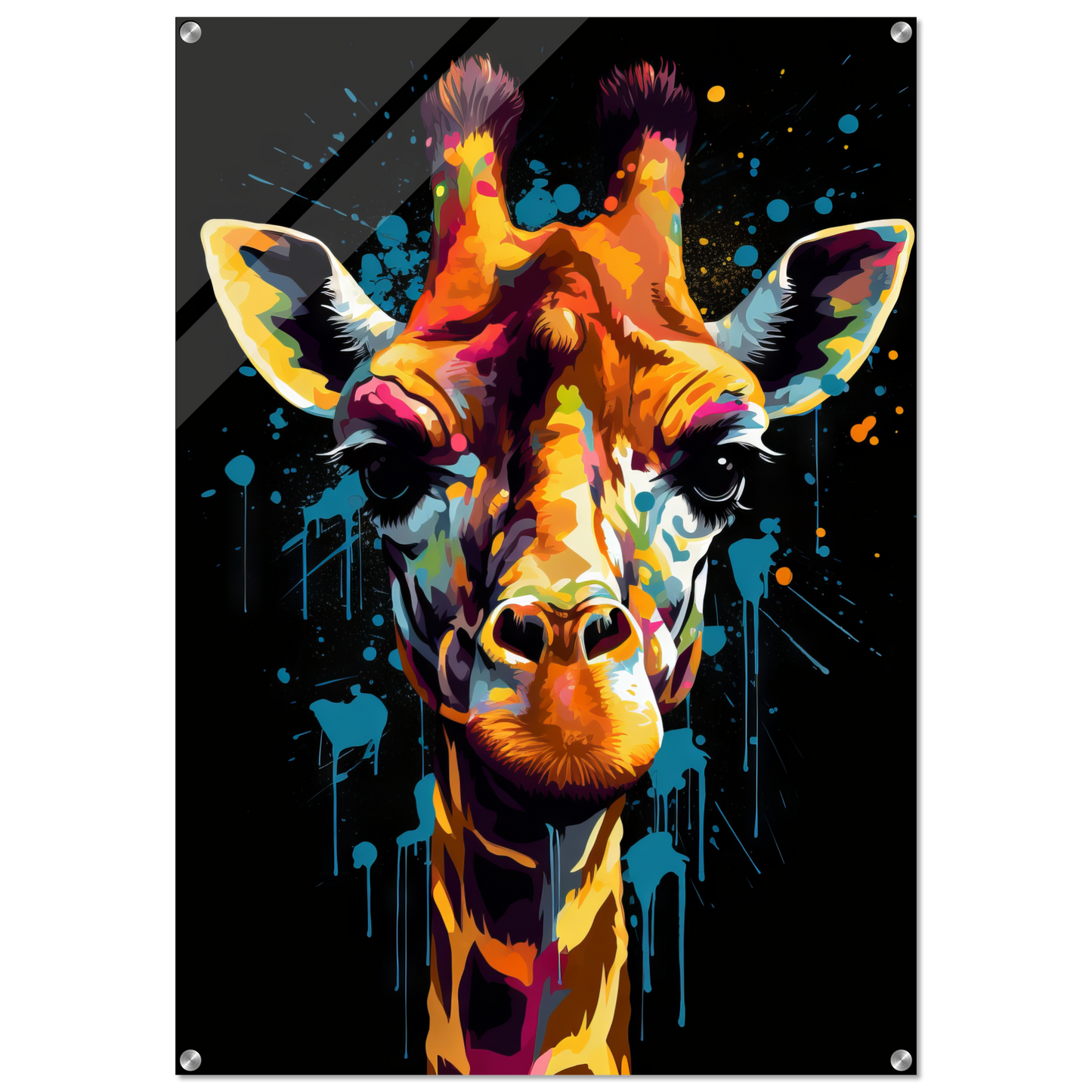 Giraffe Pop-Art (WILD28)