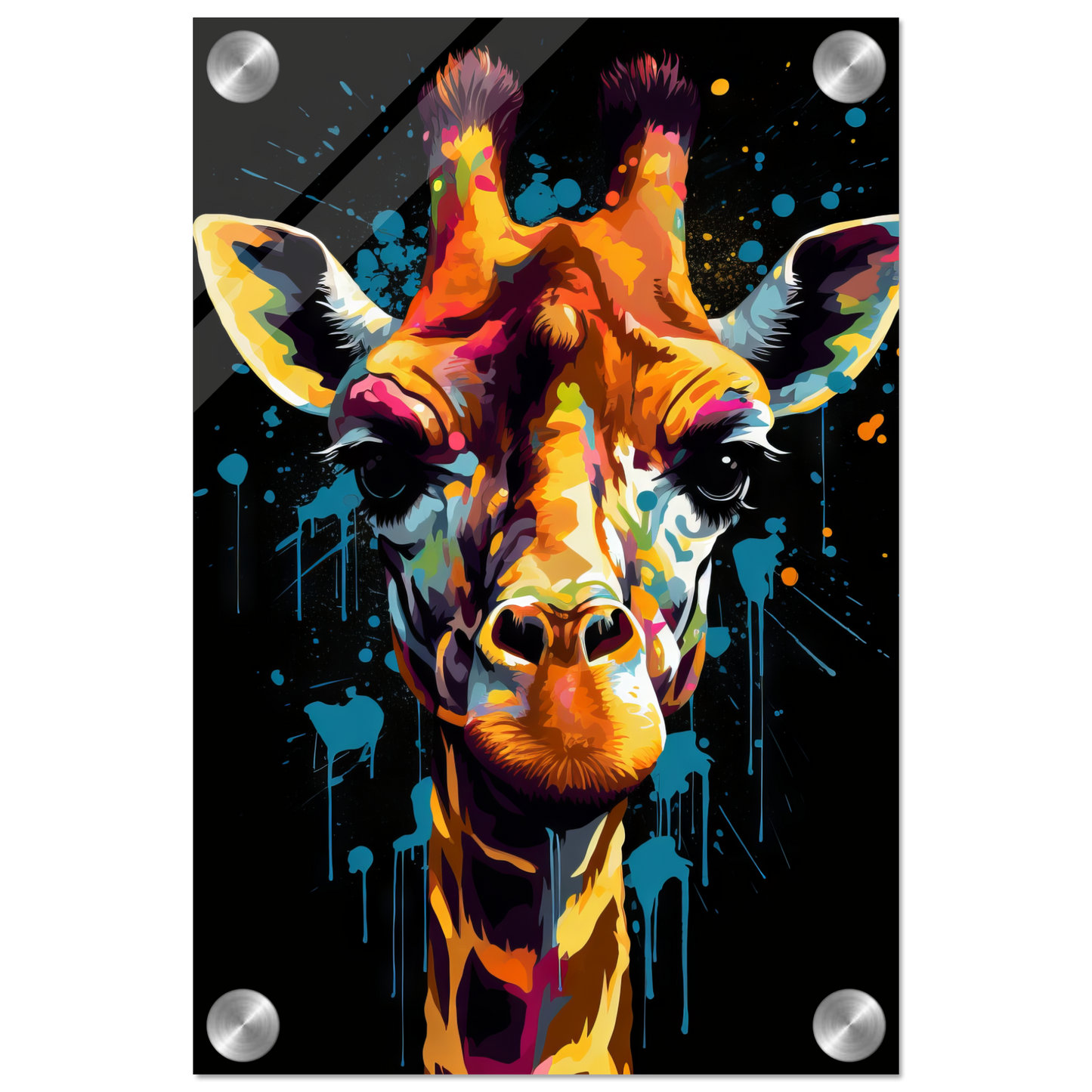 Giraffe Pop-Art (WILD28)