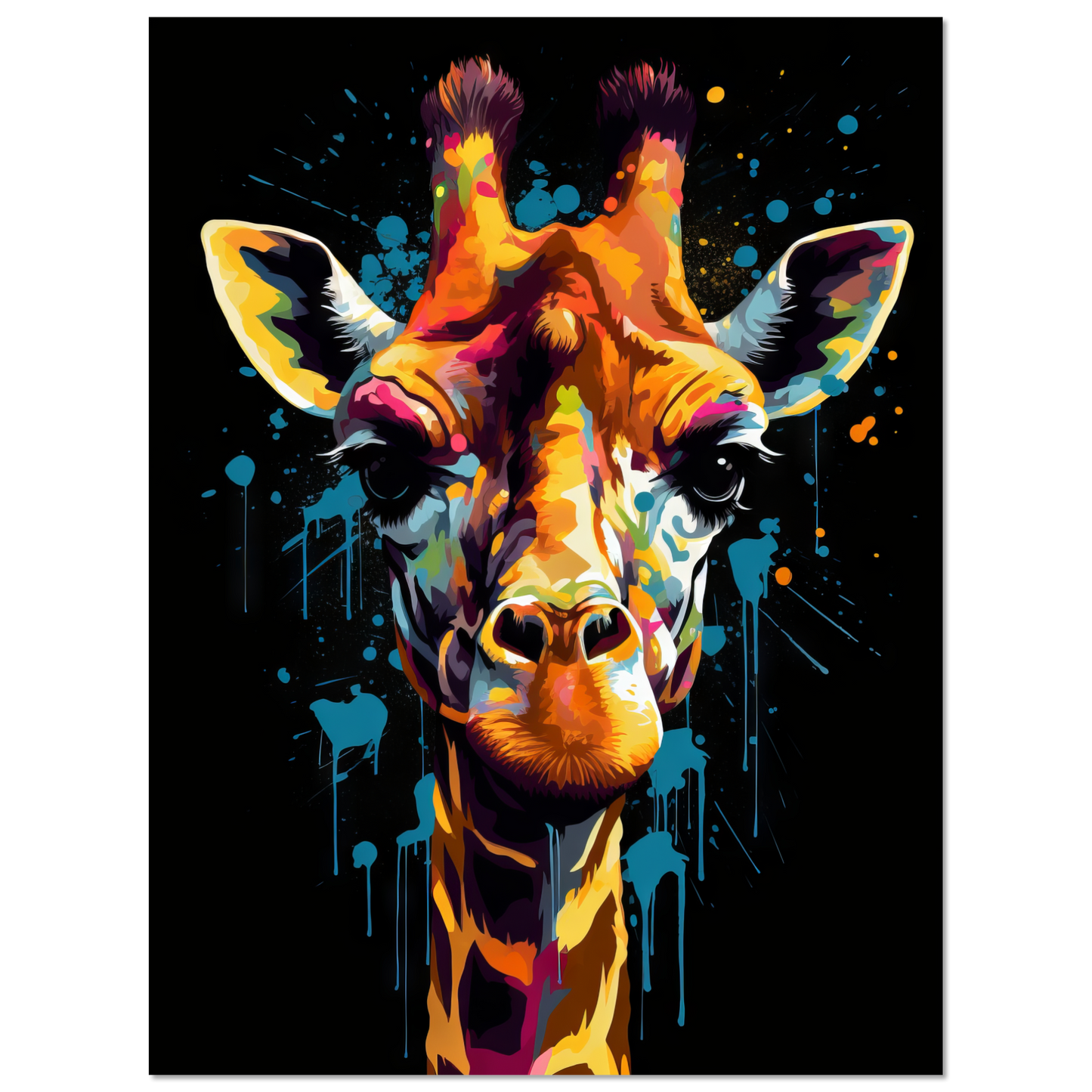 Giraffe Pop-Art (WILD28)