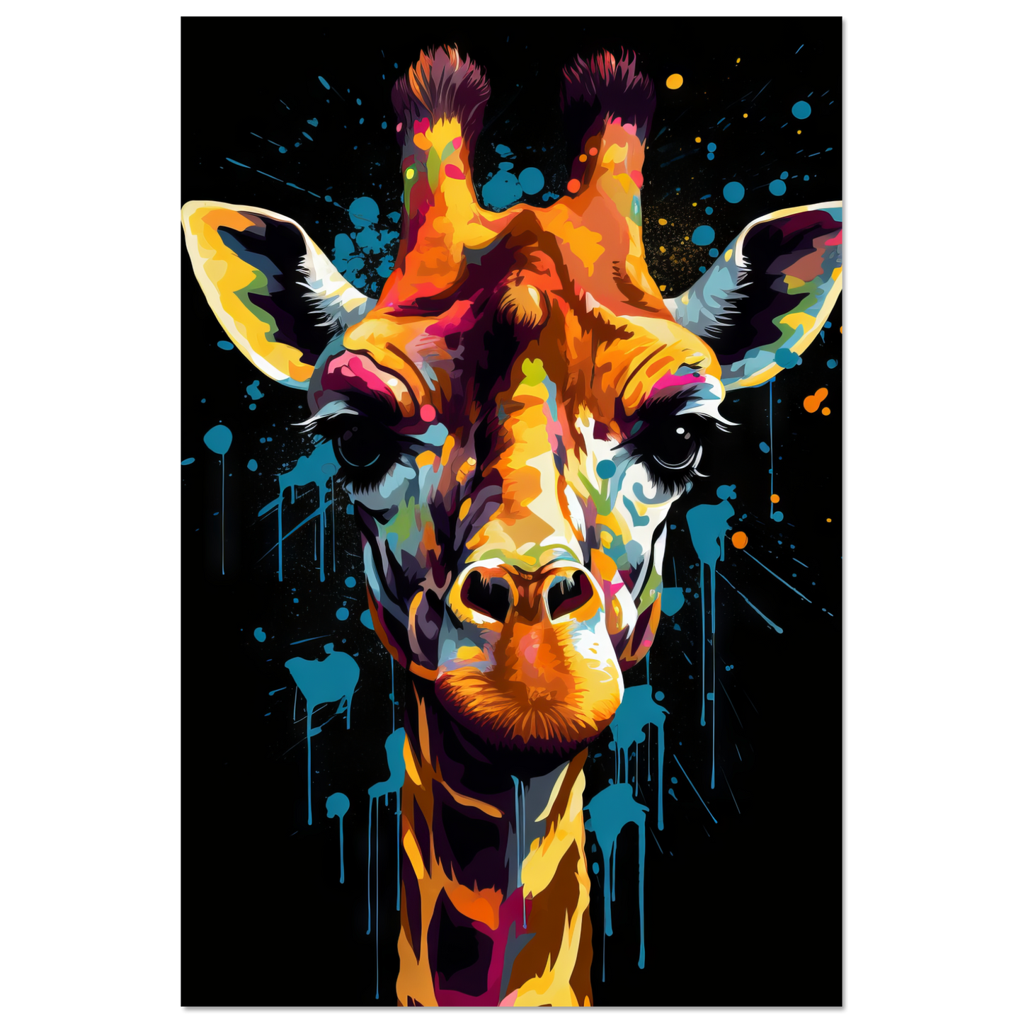 Giraffe Pop-Art (WILD28)