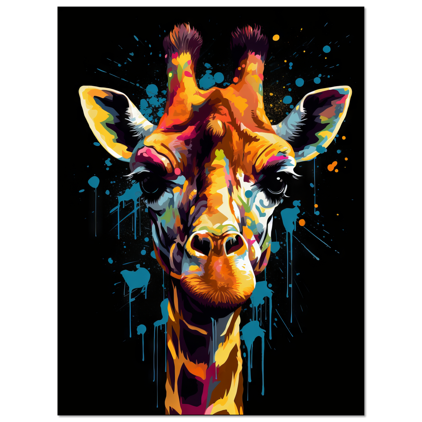 Giraffe Pop-Art (WILD28)