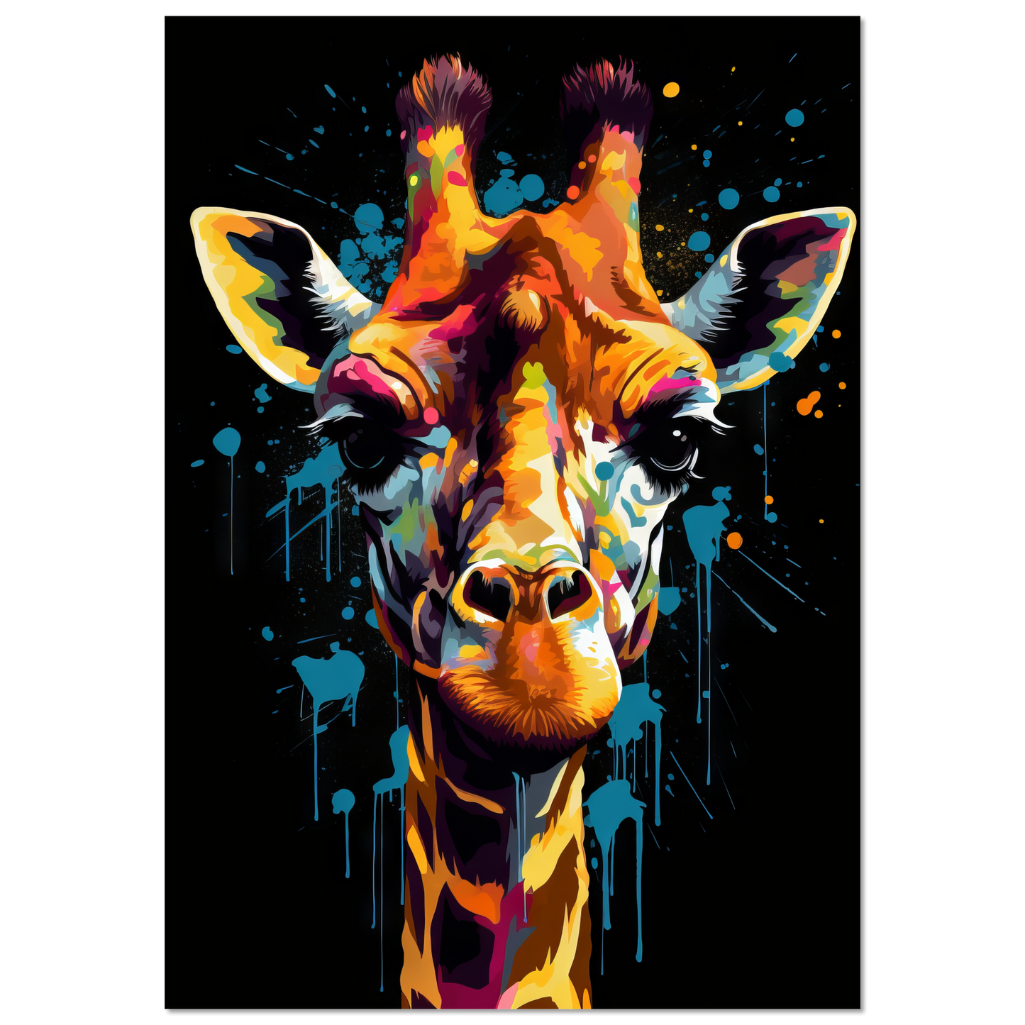 Giraffe Pop-Art (WILD28)