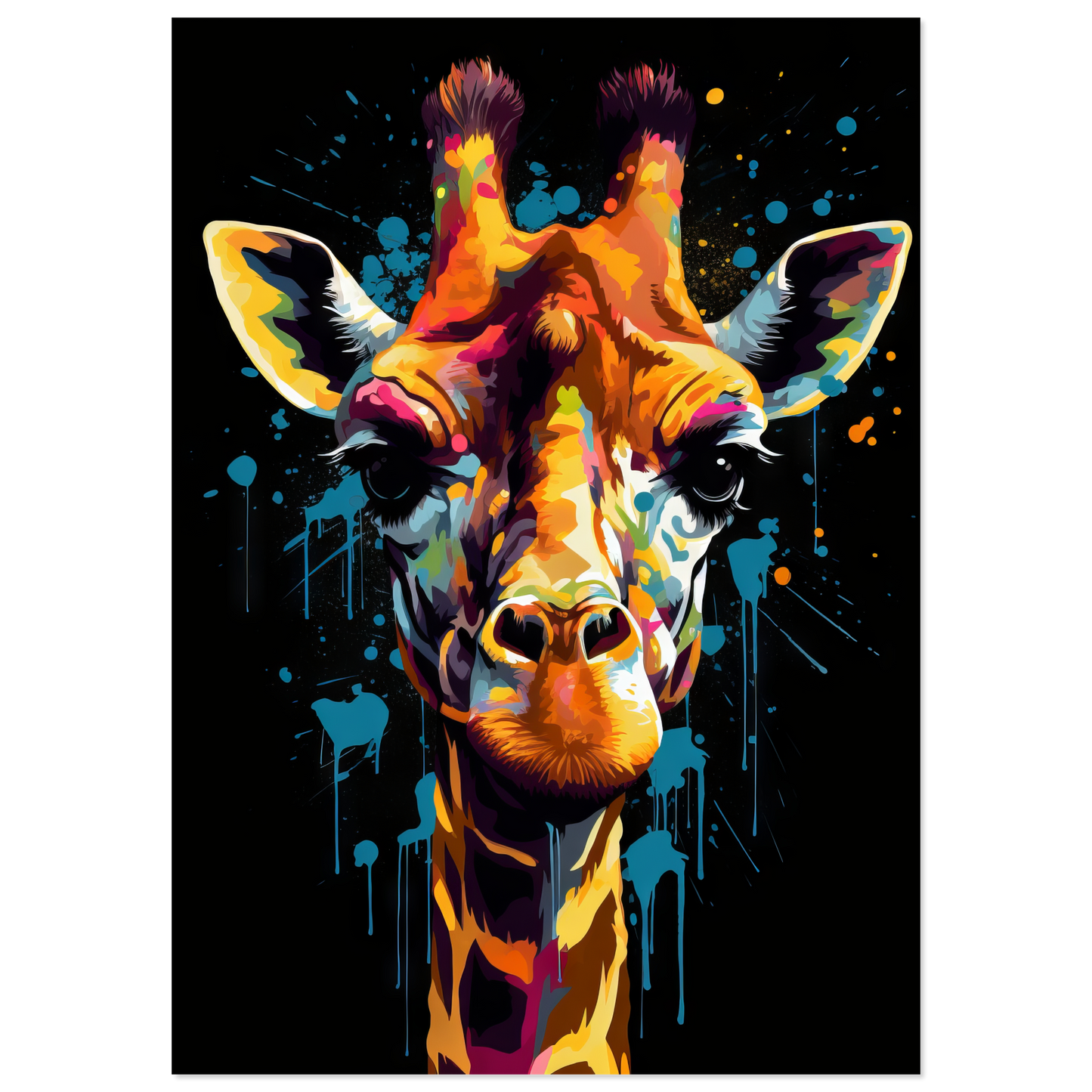 Giraffe Pop-Art (WILD28)