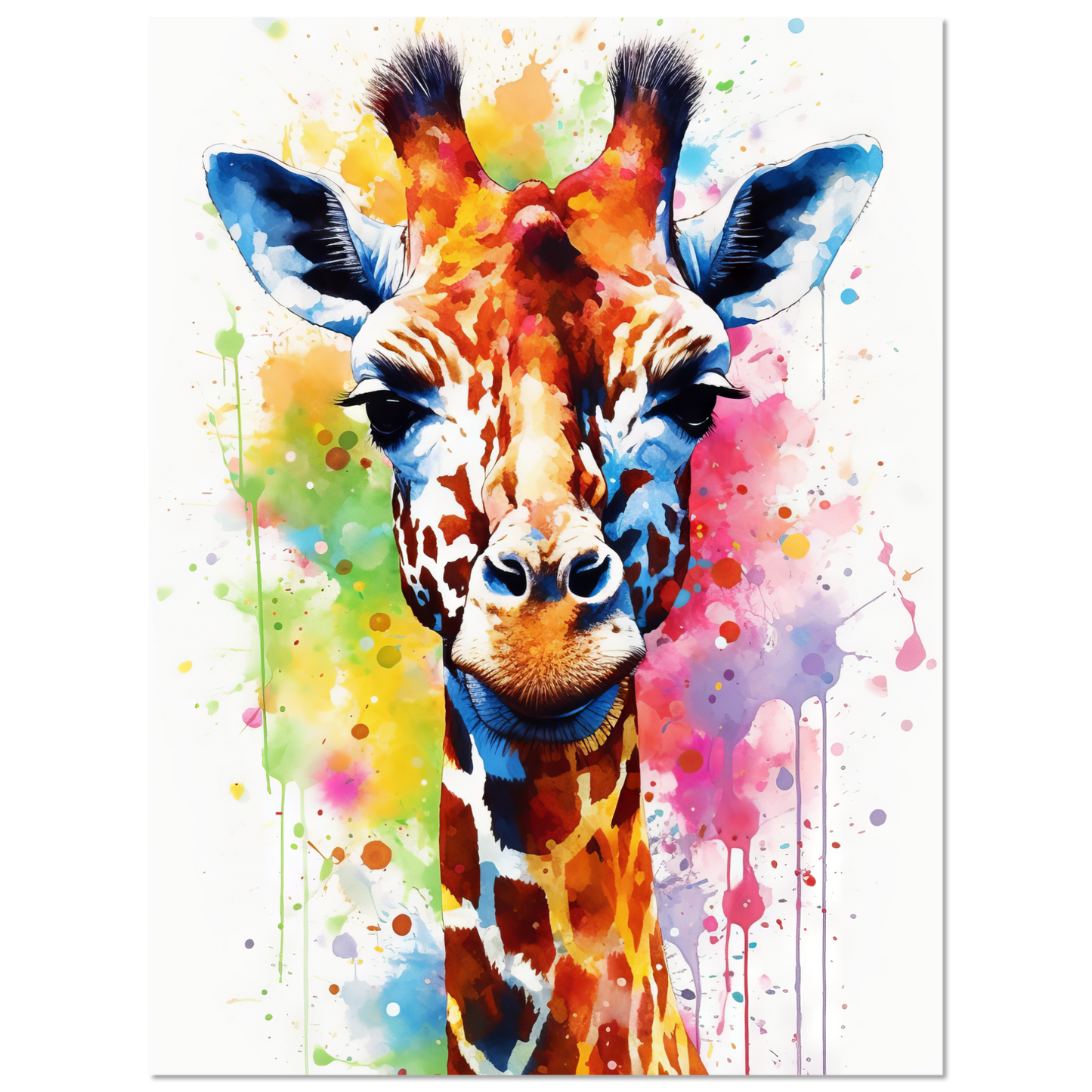 Giraffe pop art (WILD29)