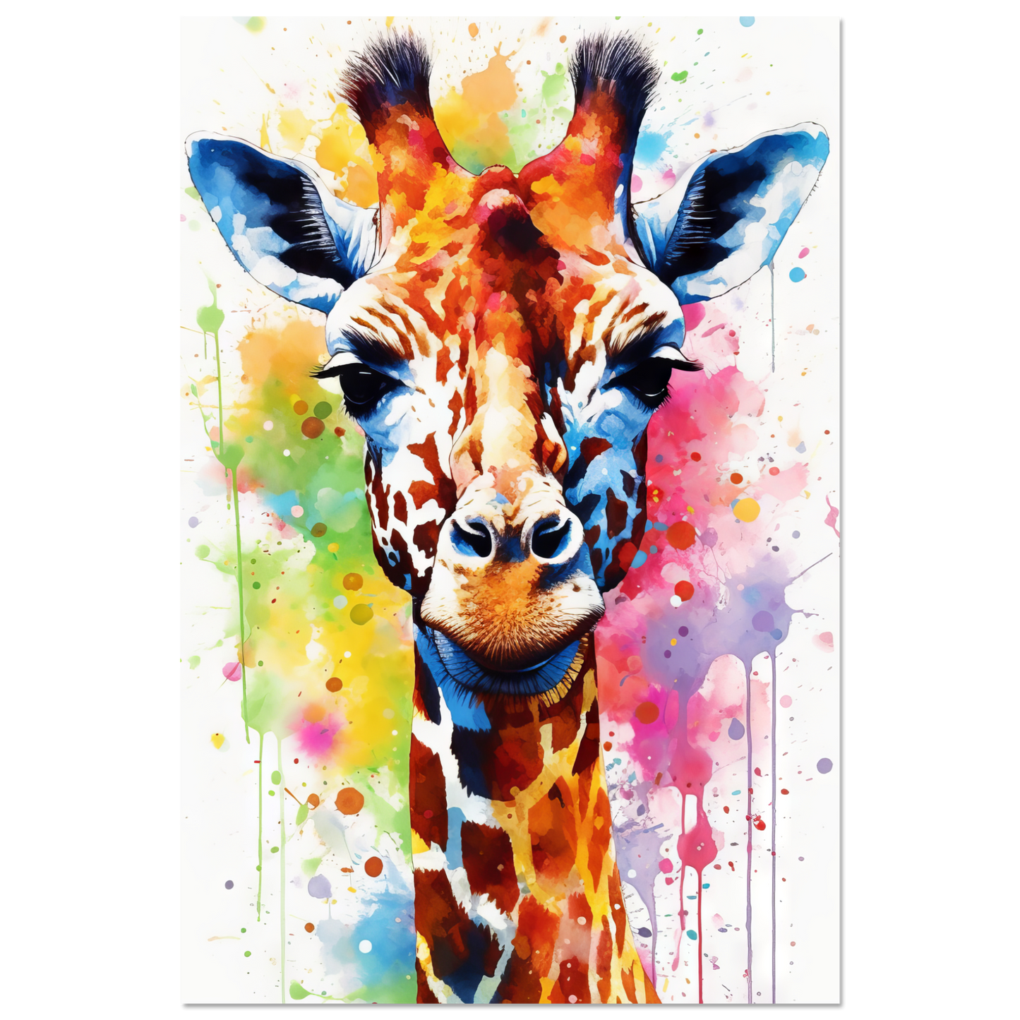 Giraffe pop art (WILD29)