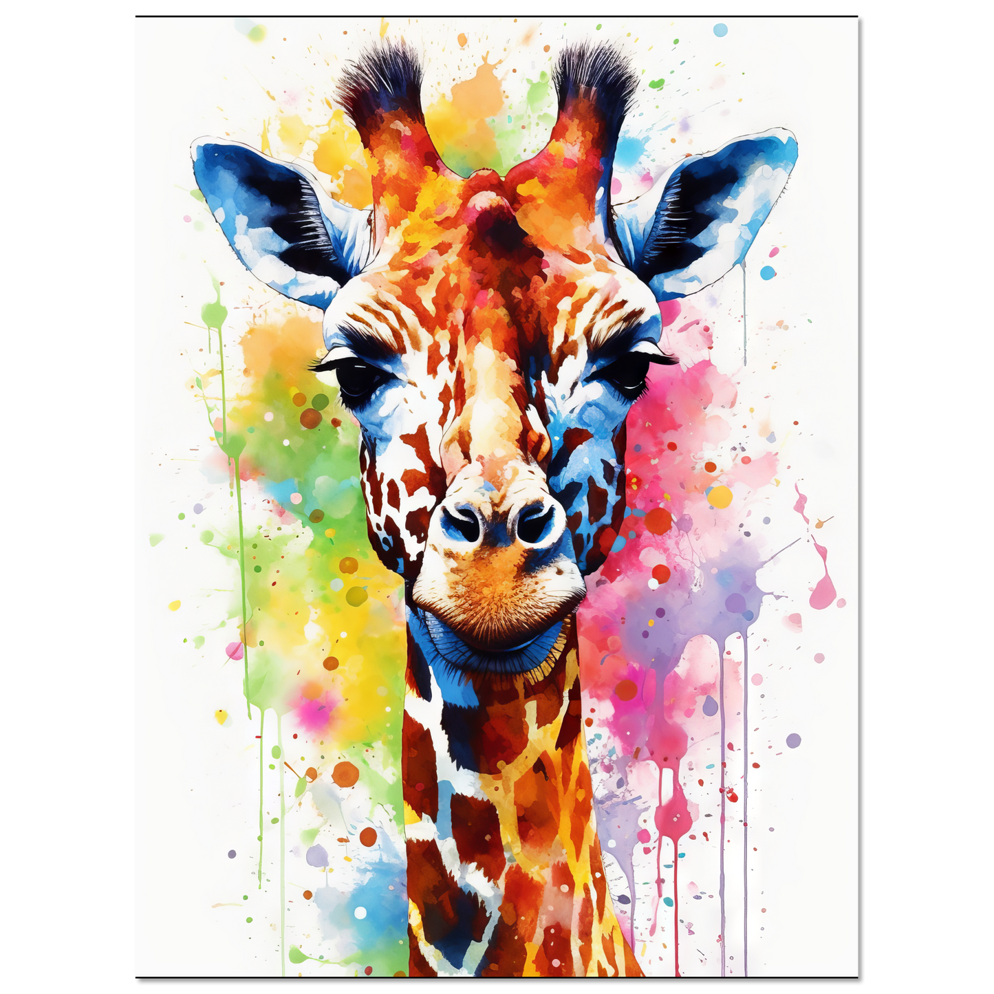 Giraffe pop art (WILD29)