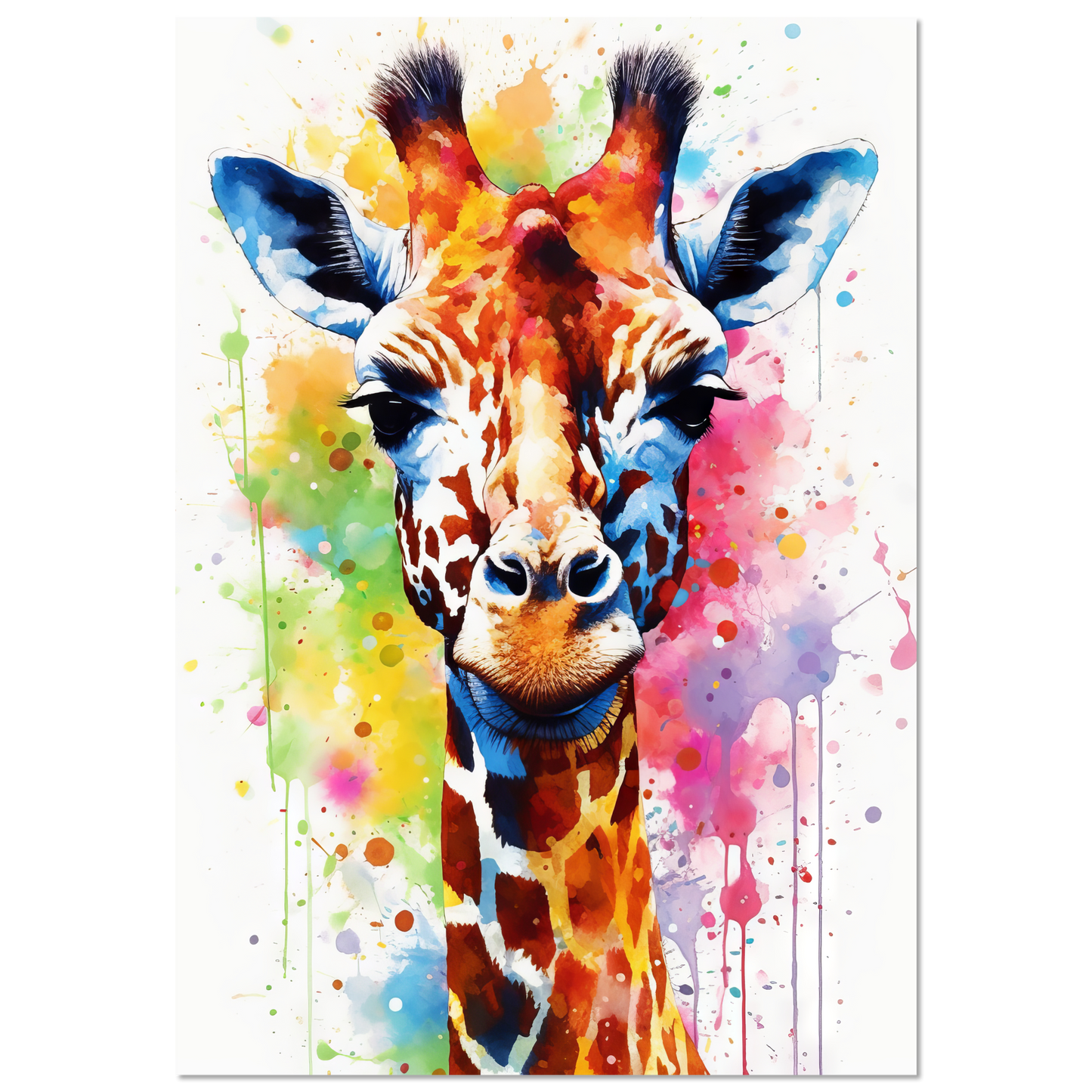Giraffe pop art (WILD29)