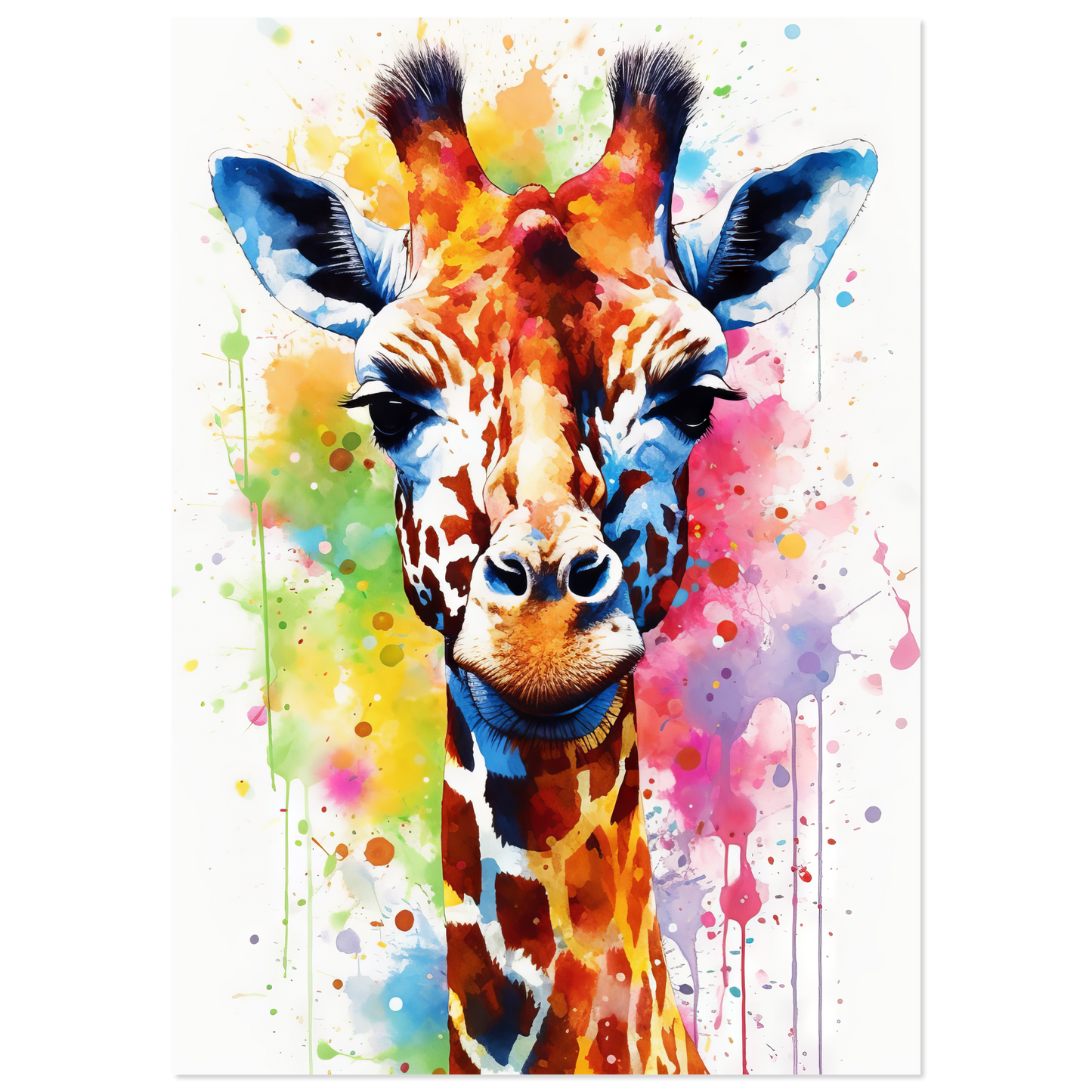 Giraffe pop art (WILD29)