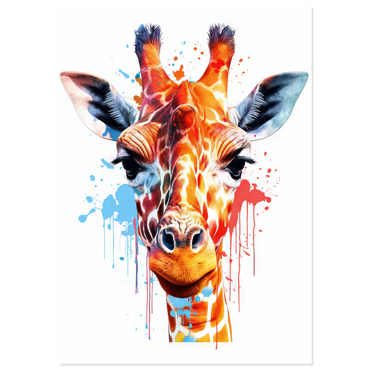Giraffe Pop-Art (WILD31)