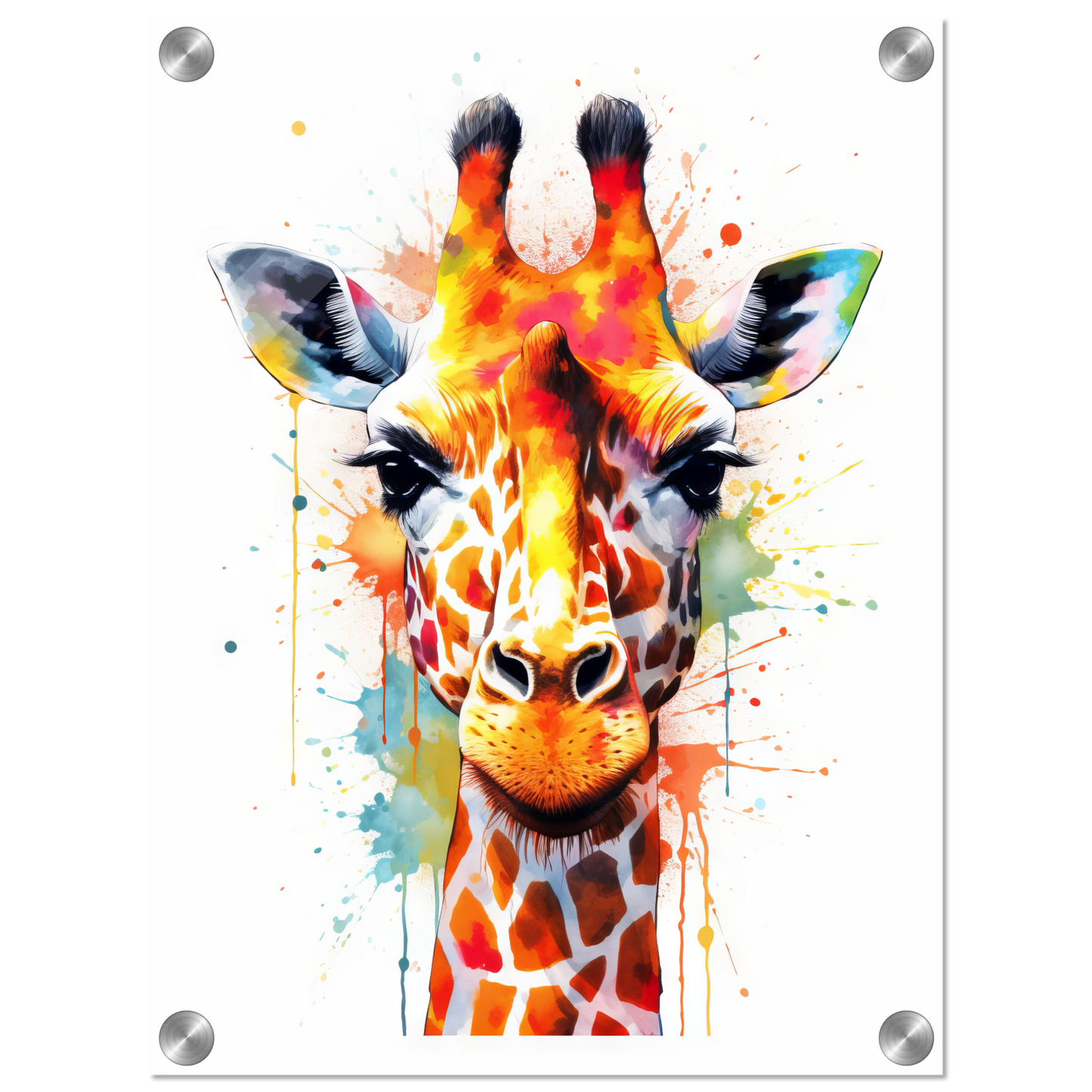 Giraffe Pop-Art (WILD32)