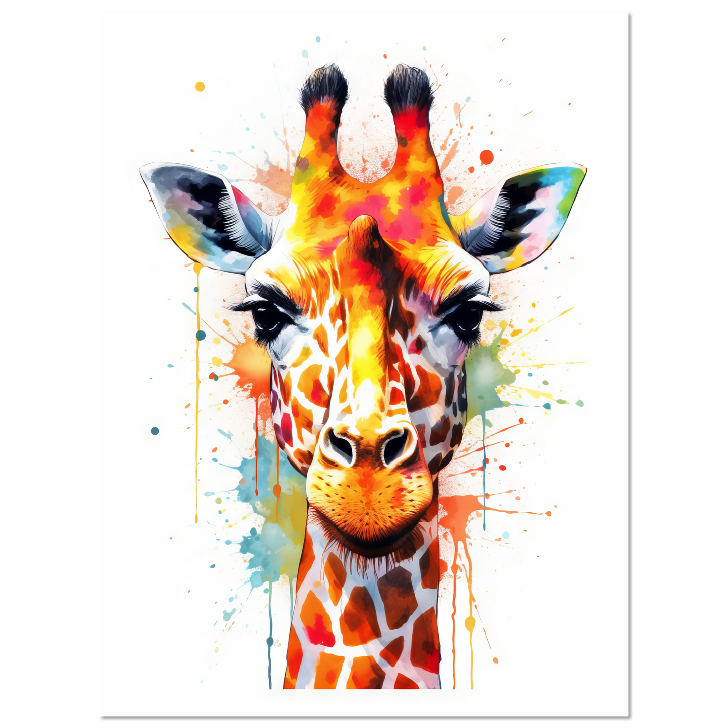 Giraffe Pop-Art (WILD32)