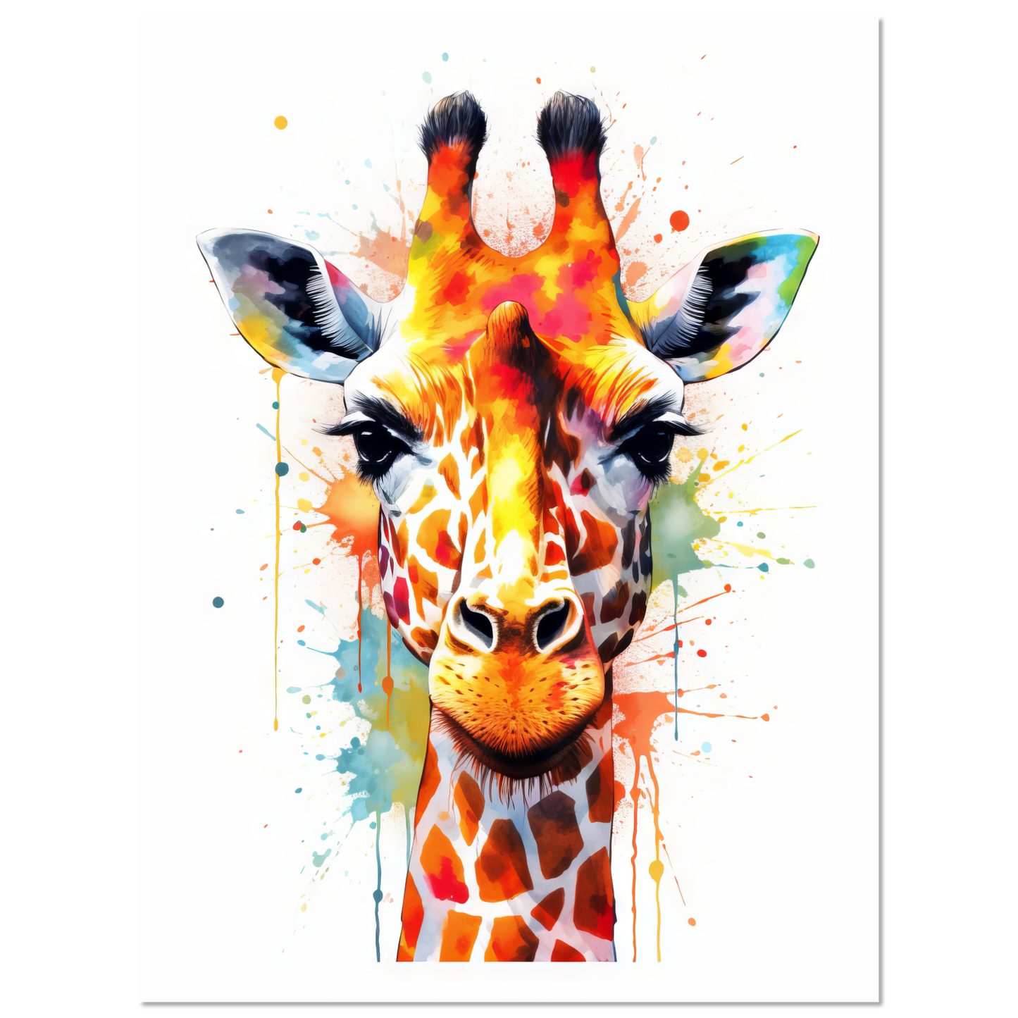 Giraffe Pop-Art (WILD32)