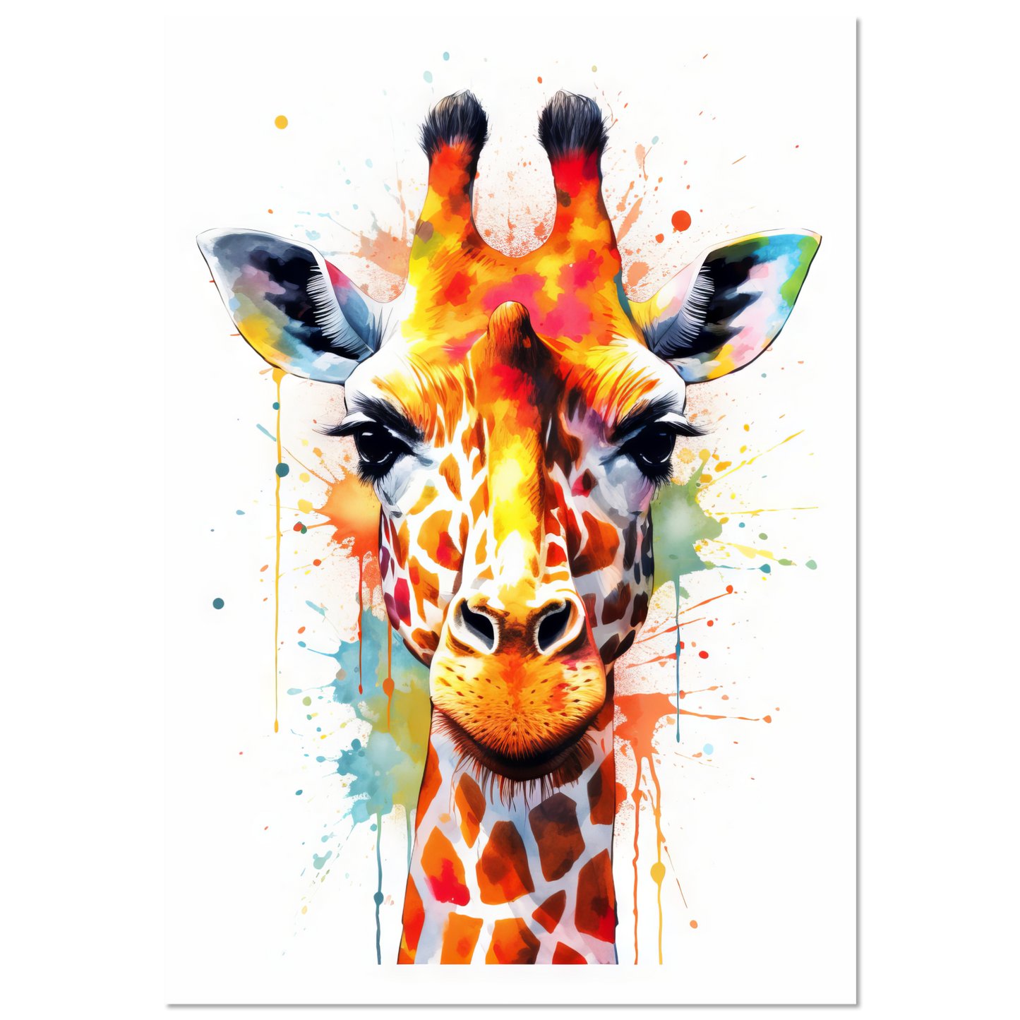 Giraffe Pop-Art (WILD32)
