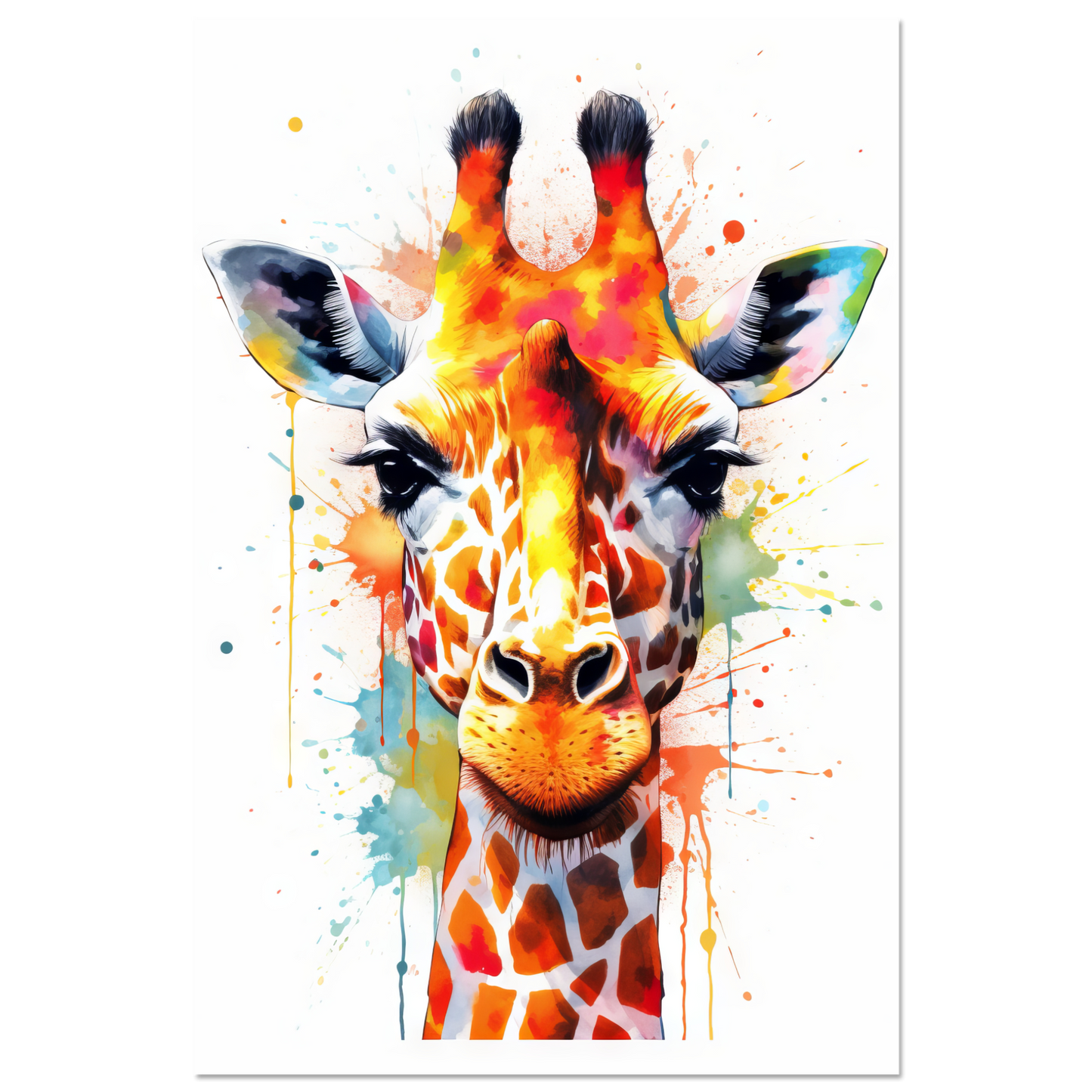 Giraffe Pop-Art (WILD32)