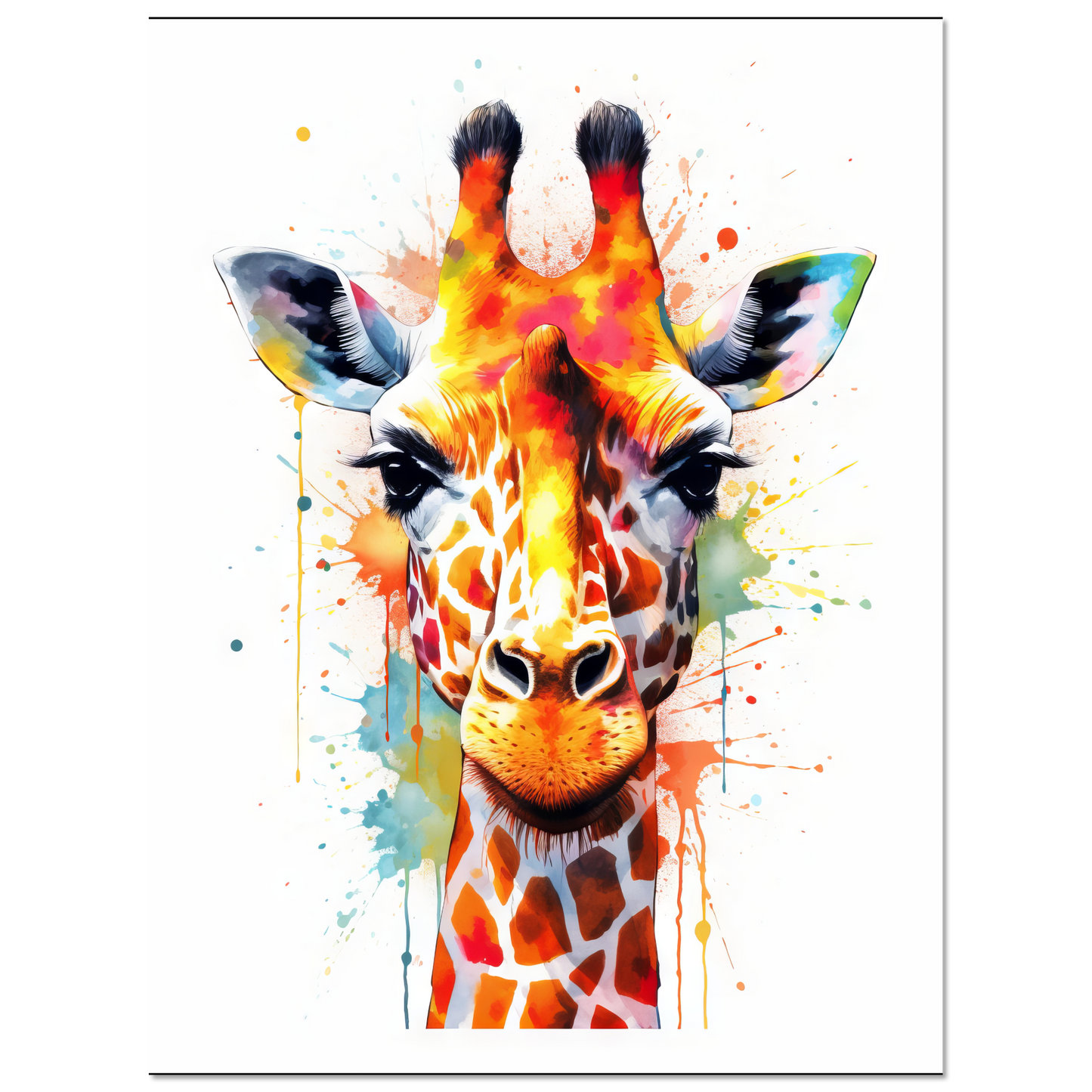 Giraffe Pop-Art (WILD32)