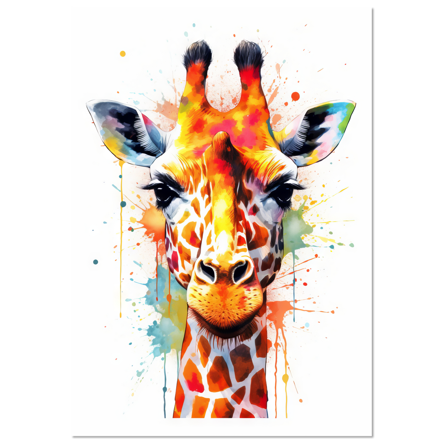 Giraffe Pop-Art (WILD32)