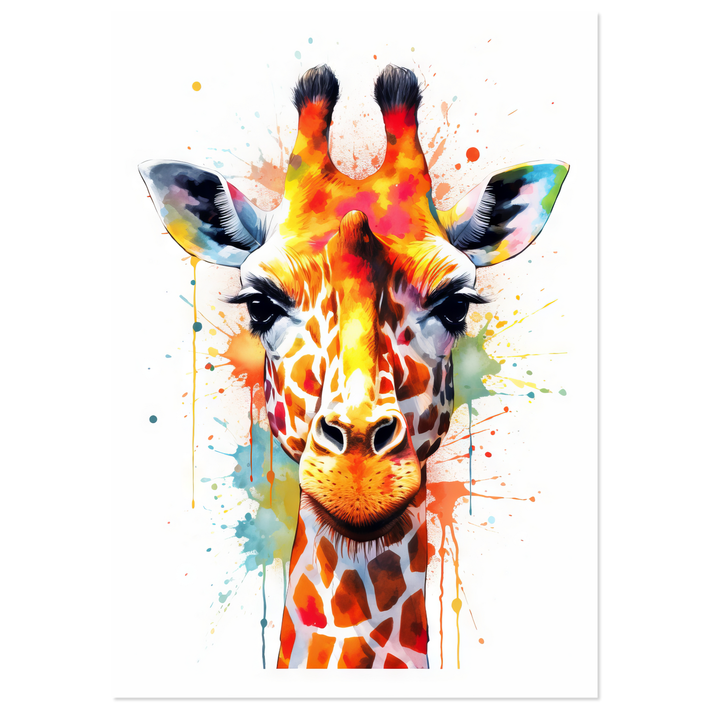 Giraffe Pop-Art (WILD32)