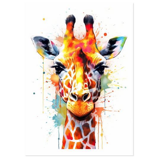 Giraffe Pop-Art (WILD32)