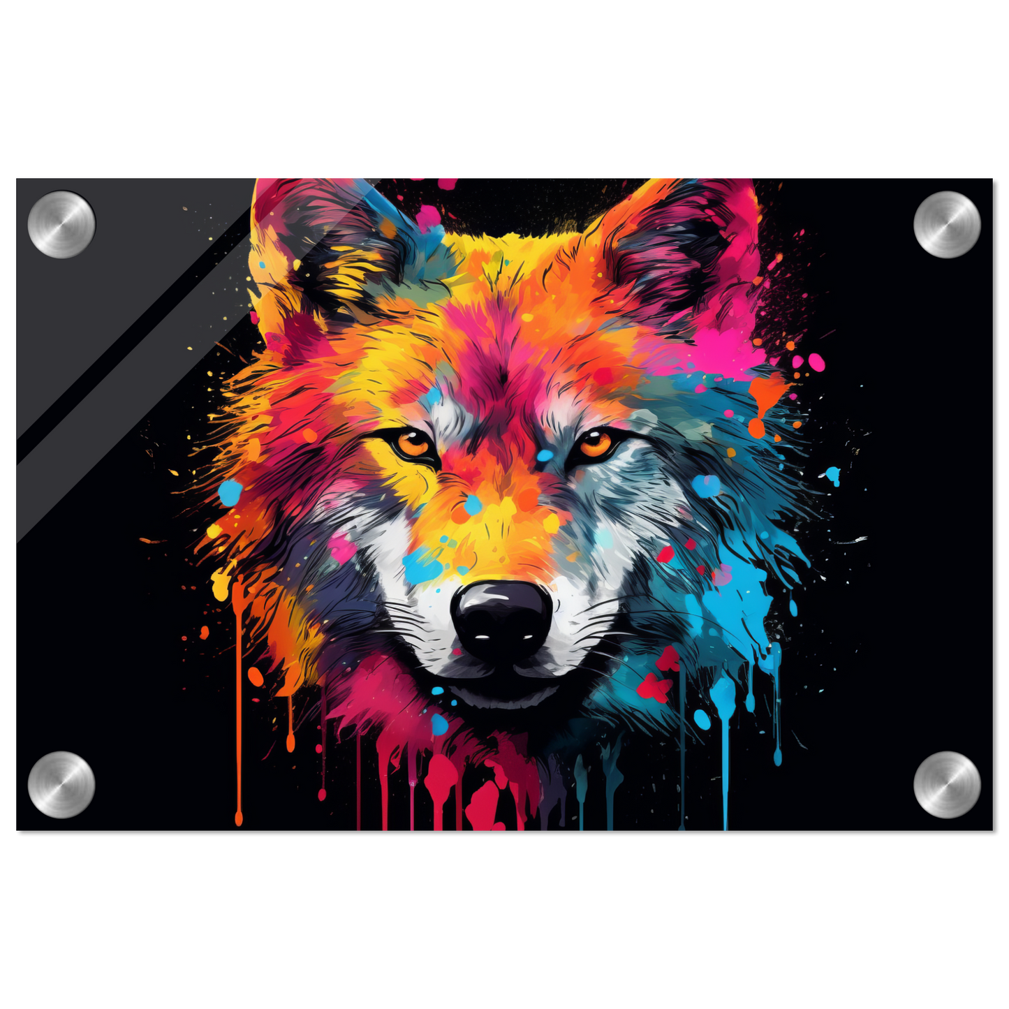 Wolf Wölfe Pop-Art (WILD33)