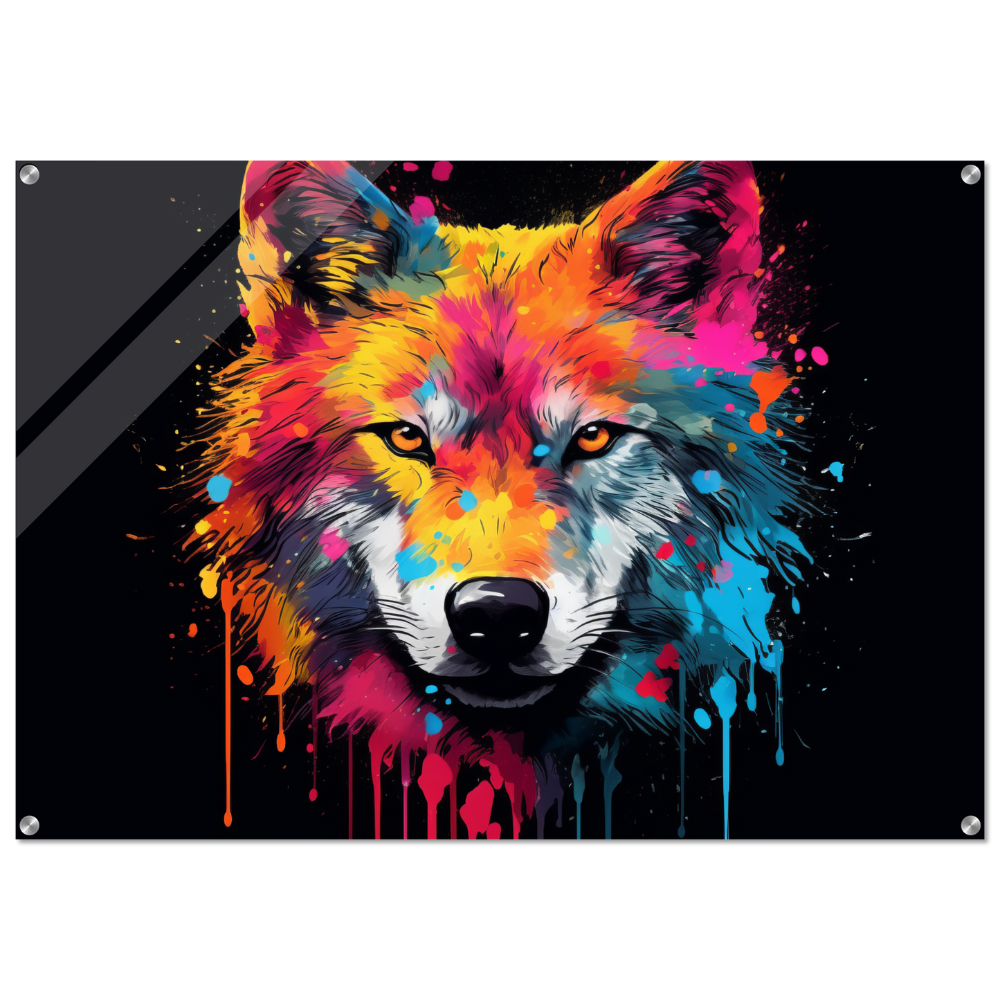 Wolf Wölfe Pop-Art (WILD33)