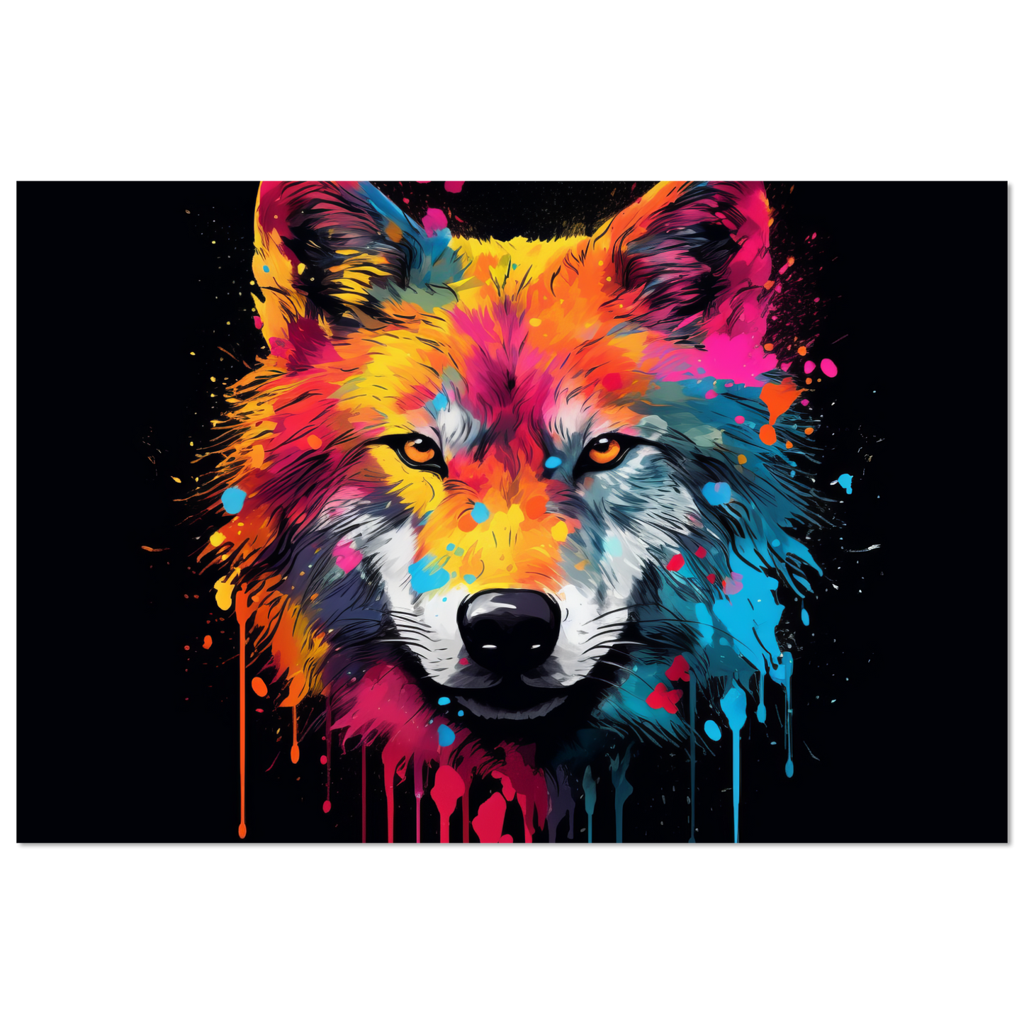 Wolf Wölfe Pop-Art (WILD33)