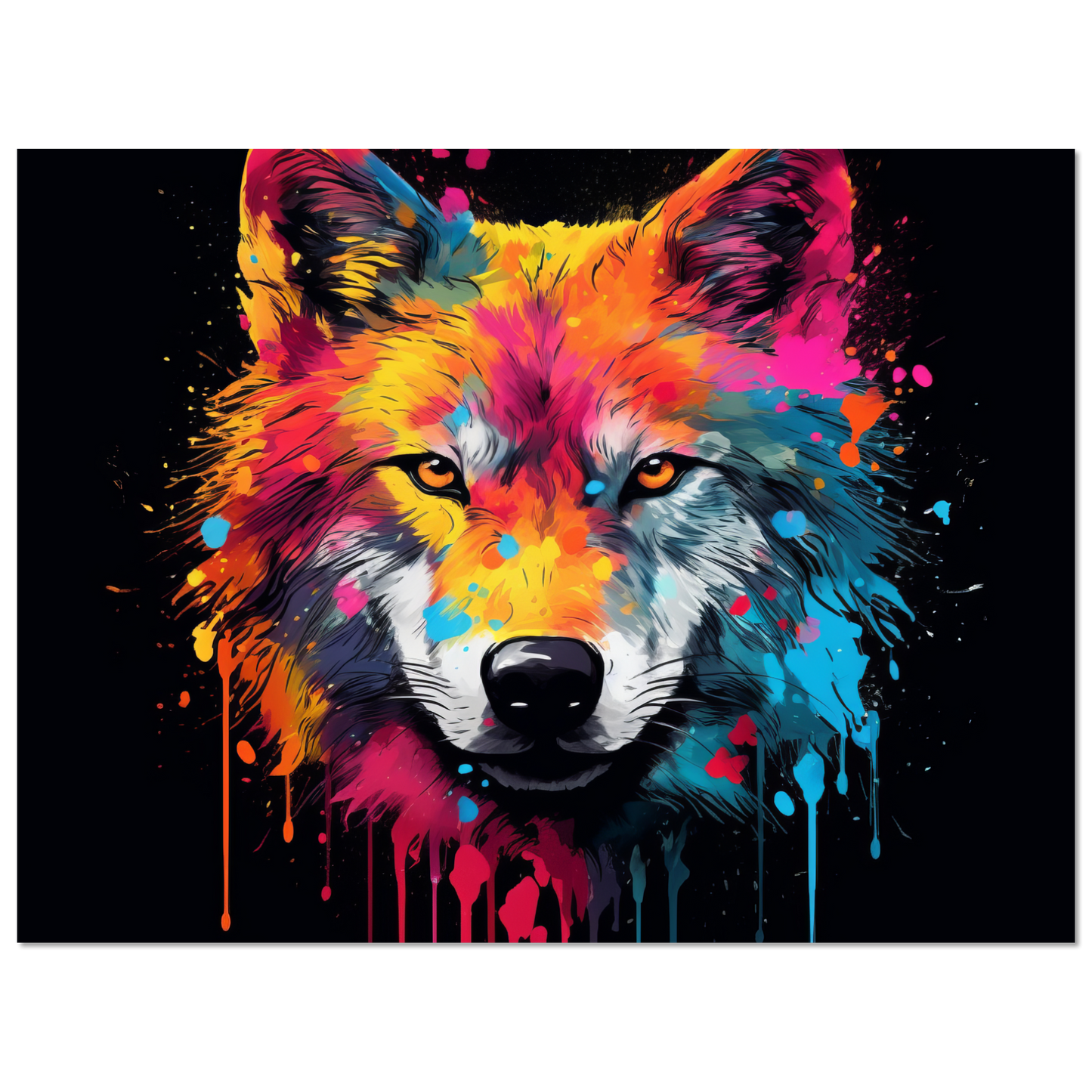 Wolf Wölfe Pop-Art (WILD33)