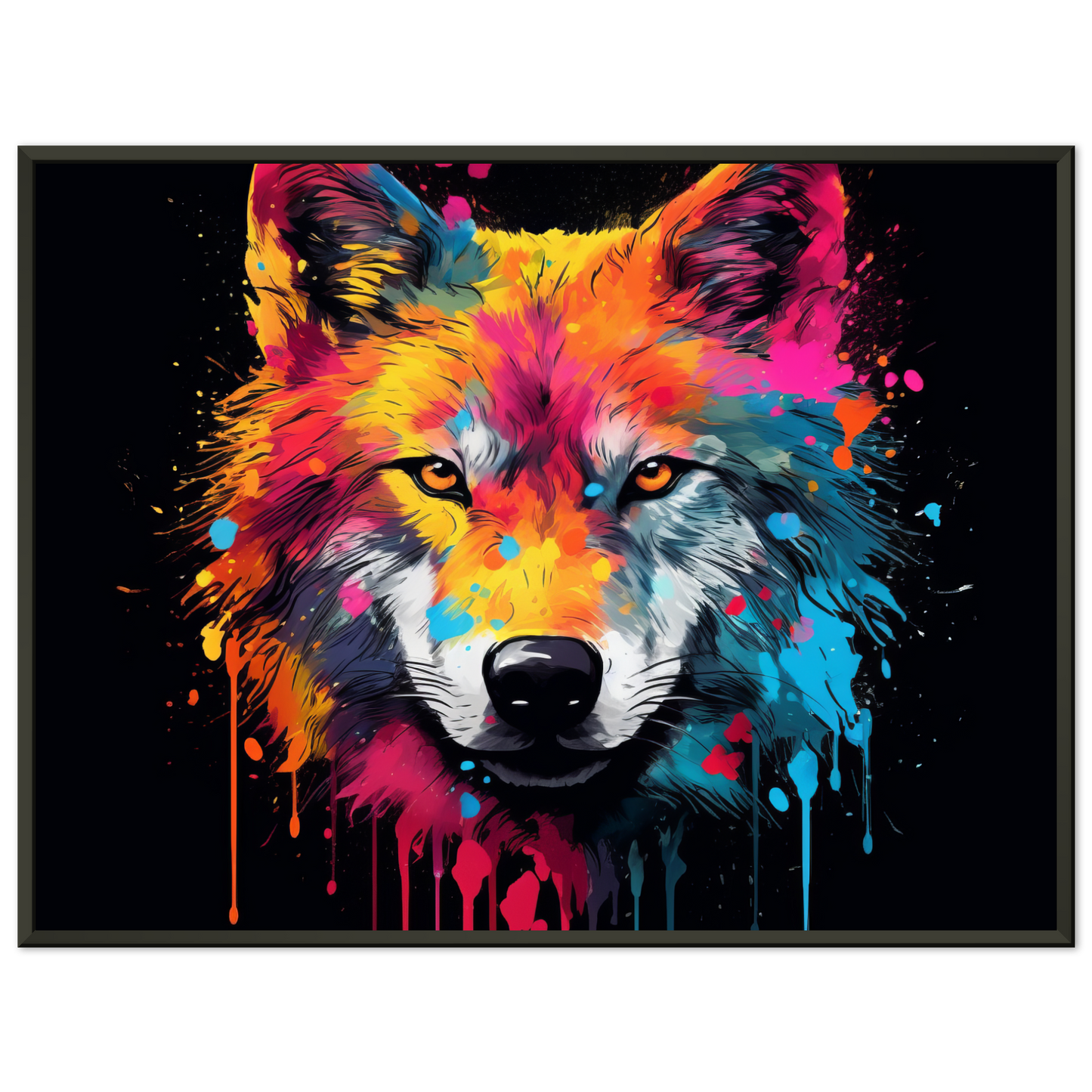 Wolf Wölfe Pop-Art (WILD33)