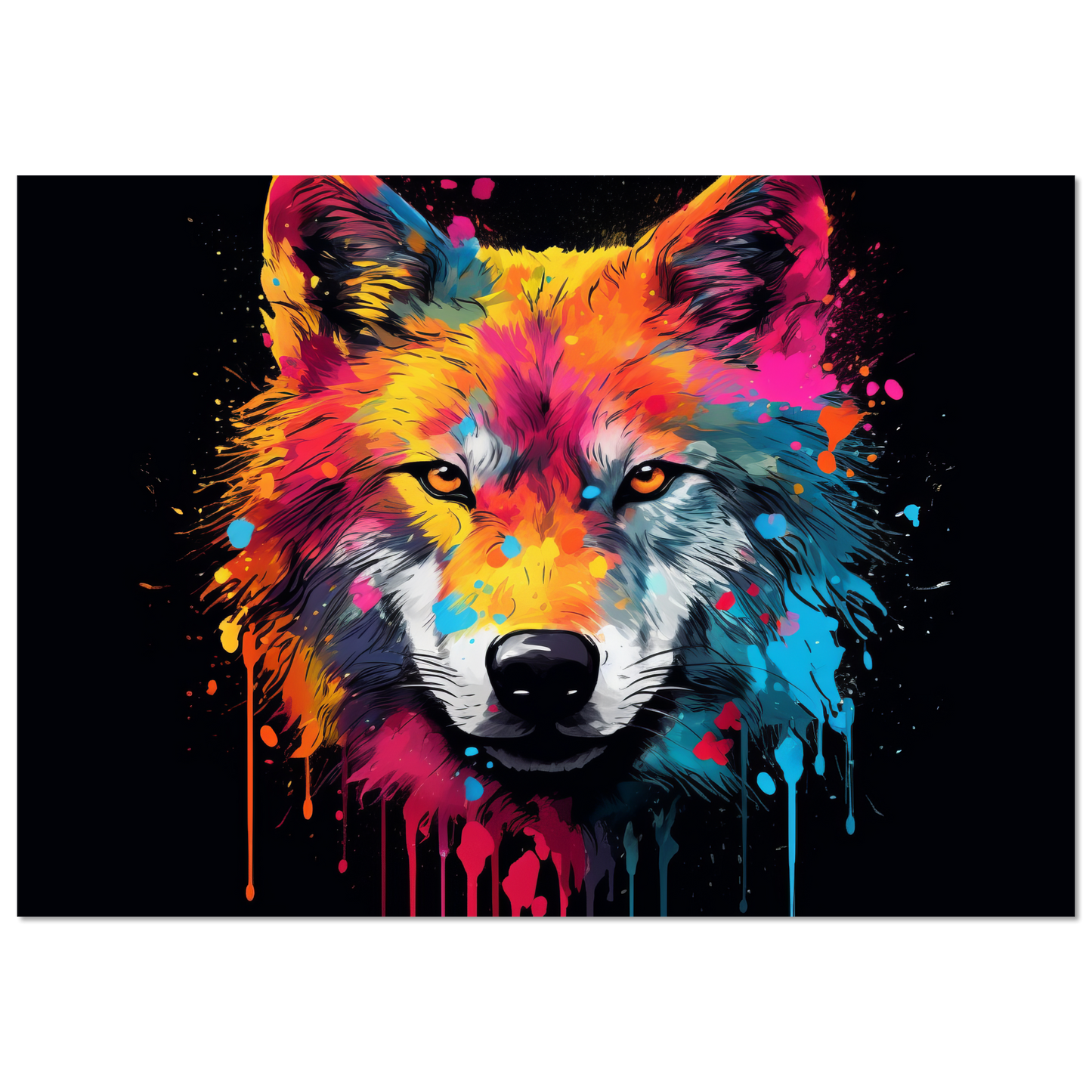Wolf Wölfe Pop-Art (WILD33)