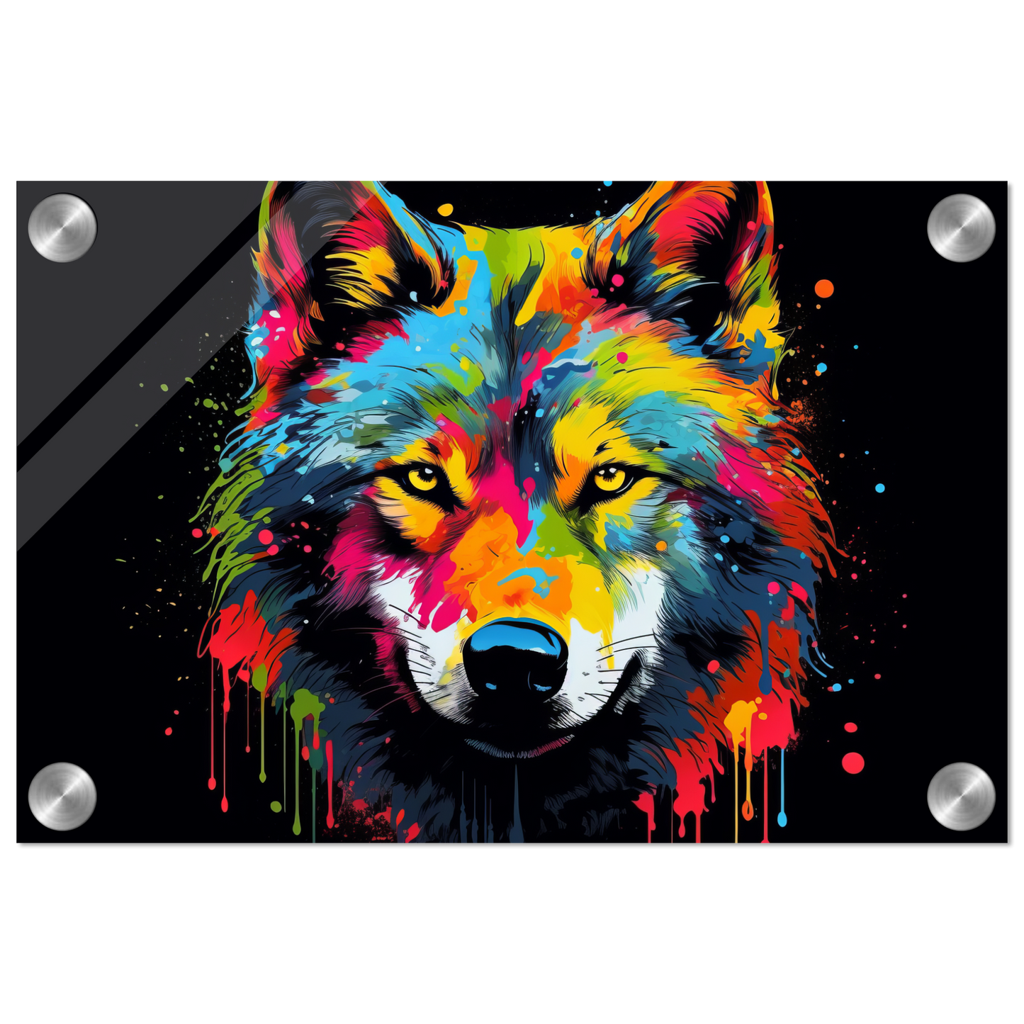 Wolf Wölfe Pop-Art (WILD34)