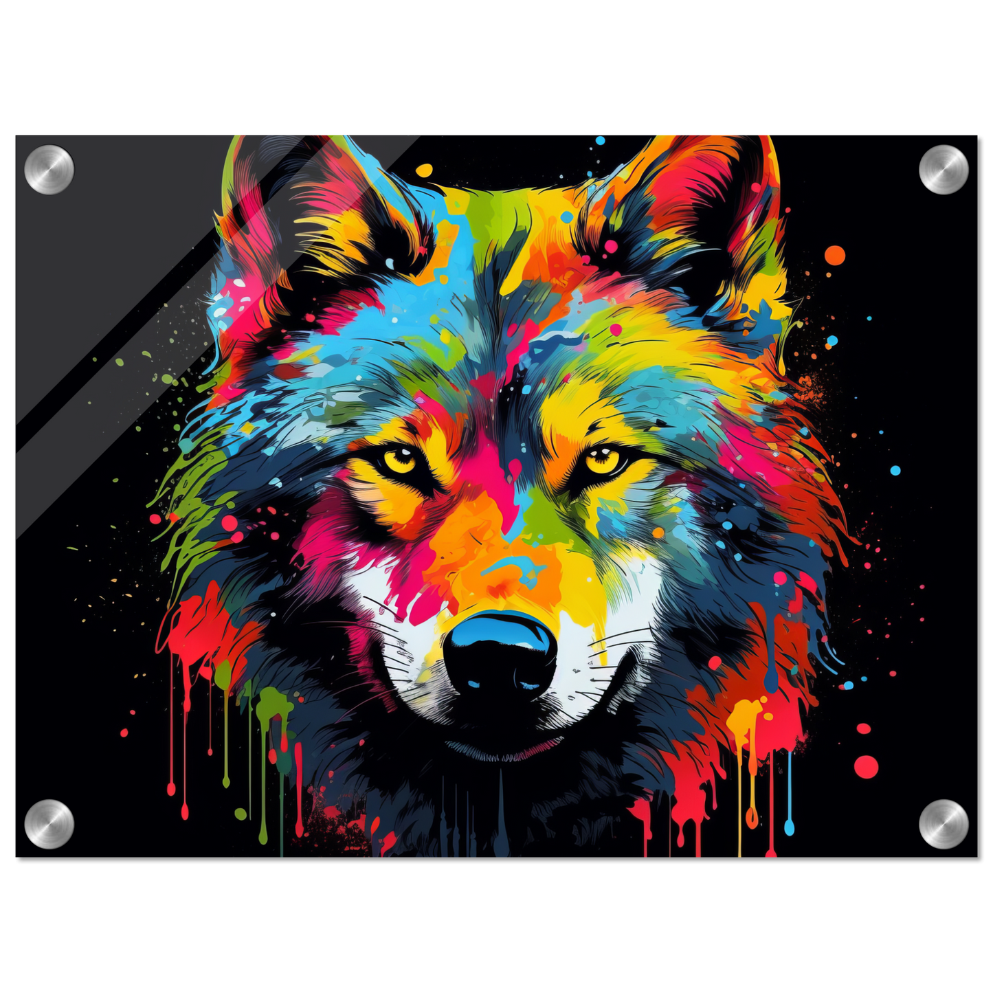 Wolf Wölfe Pop-Art (WILD34)