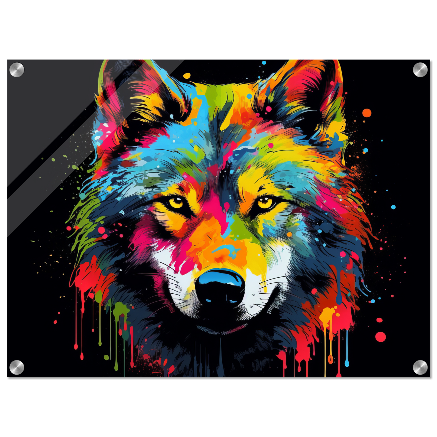 Wolf Wölfe Pop-Art (WILD34)