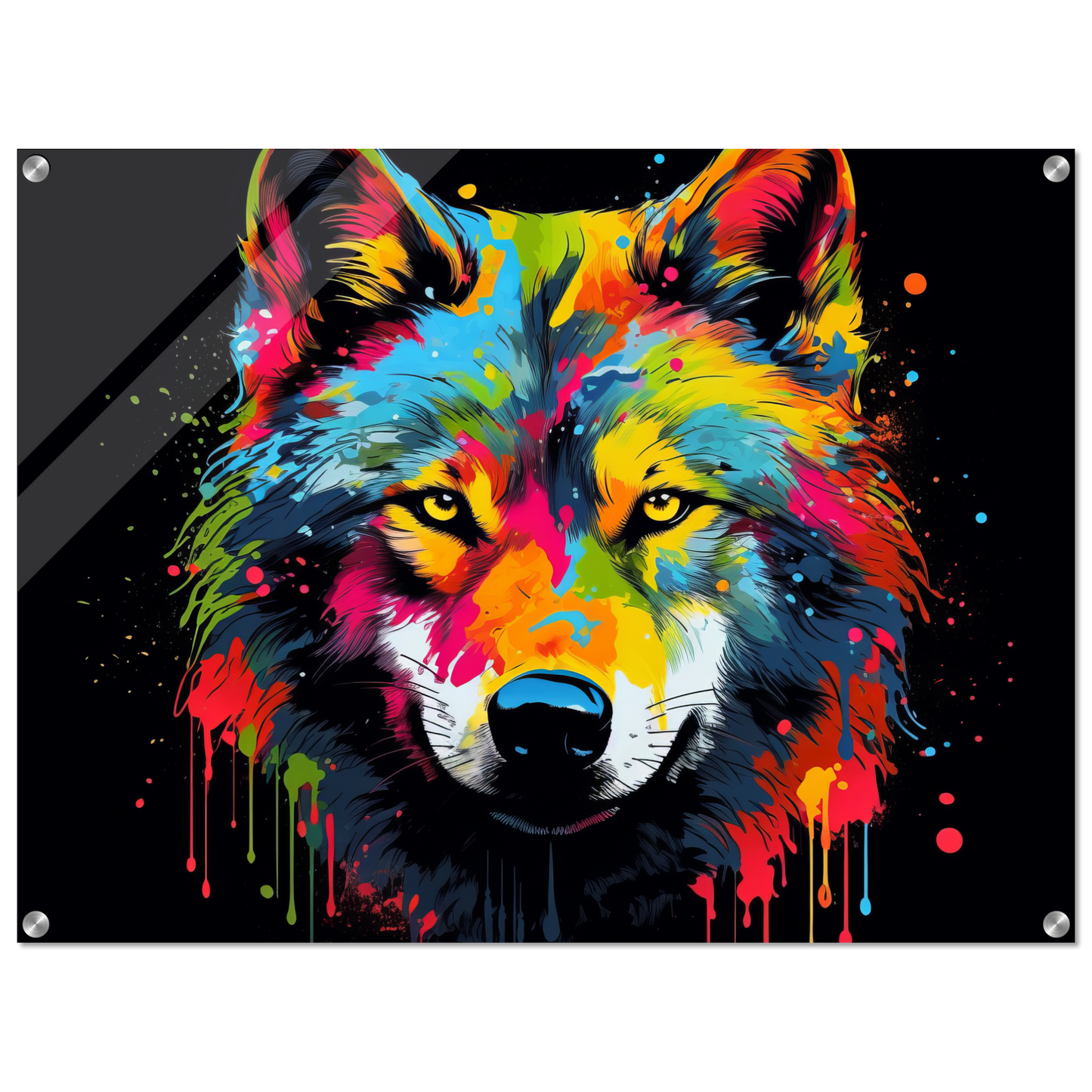 Wolf Wölfe Pop-Art (WILD34)