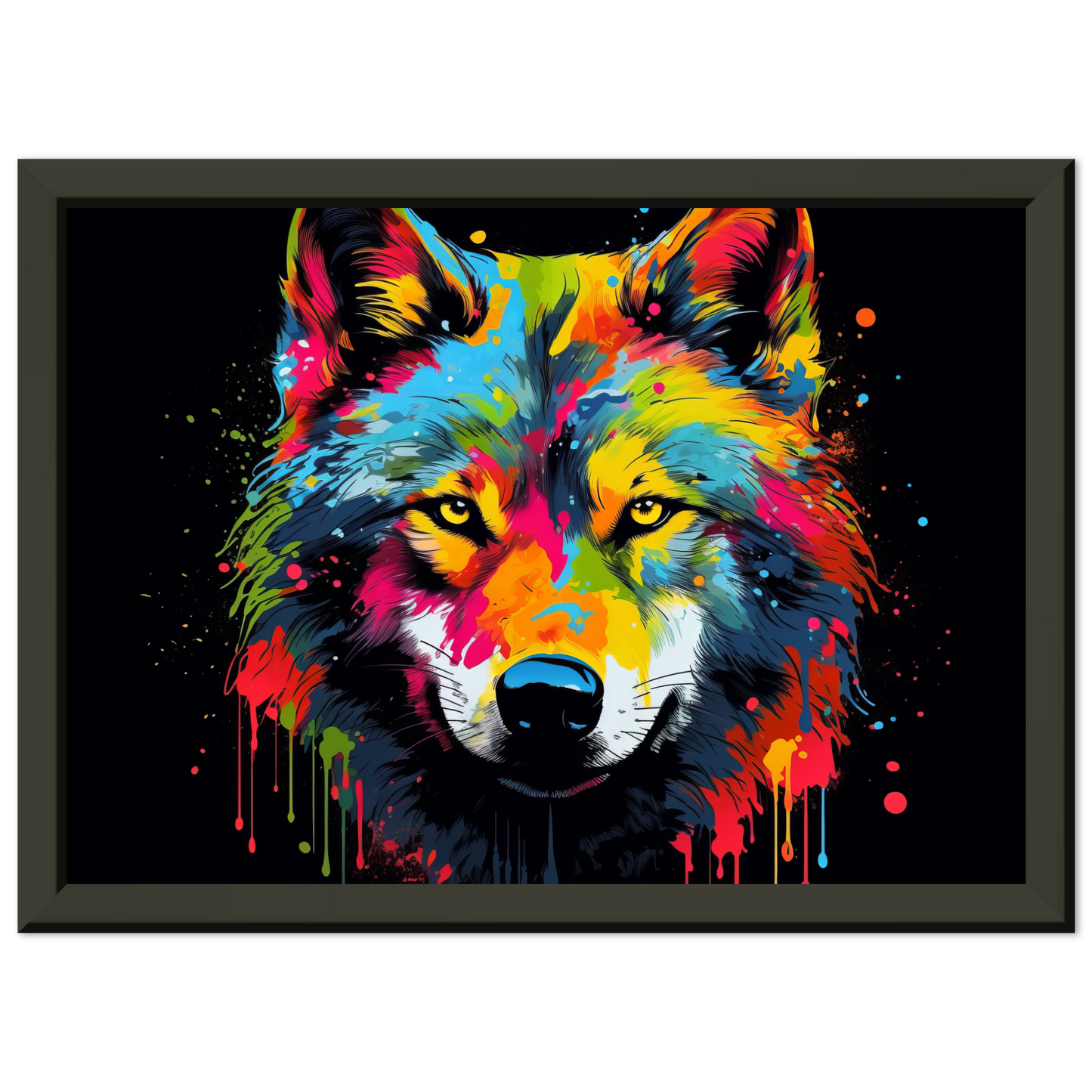 Wolf Wölfe Pop-Art (WILD34)