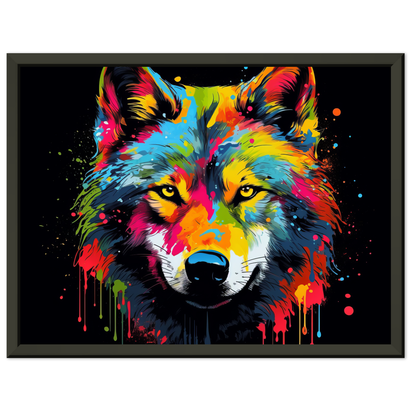 Wolf Wölfe Pop-Art (WILD34)