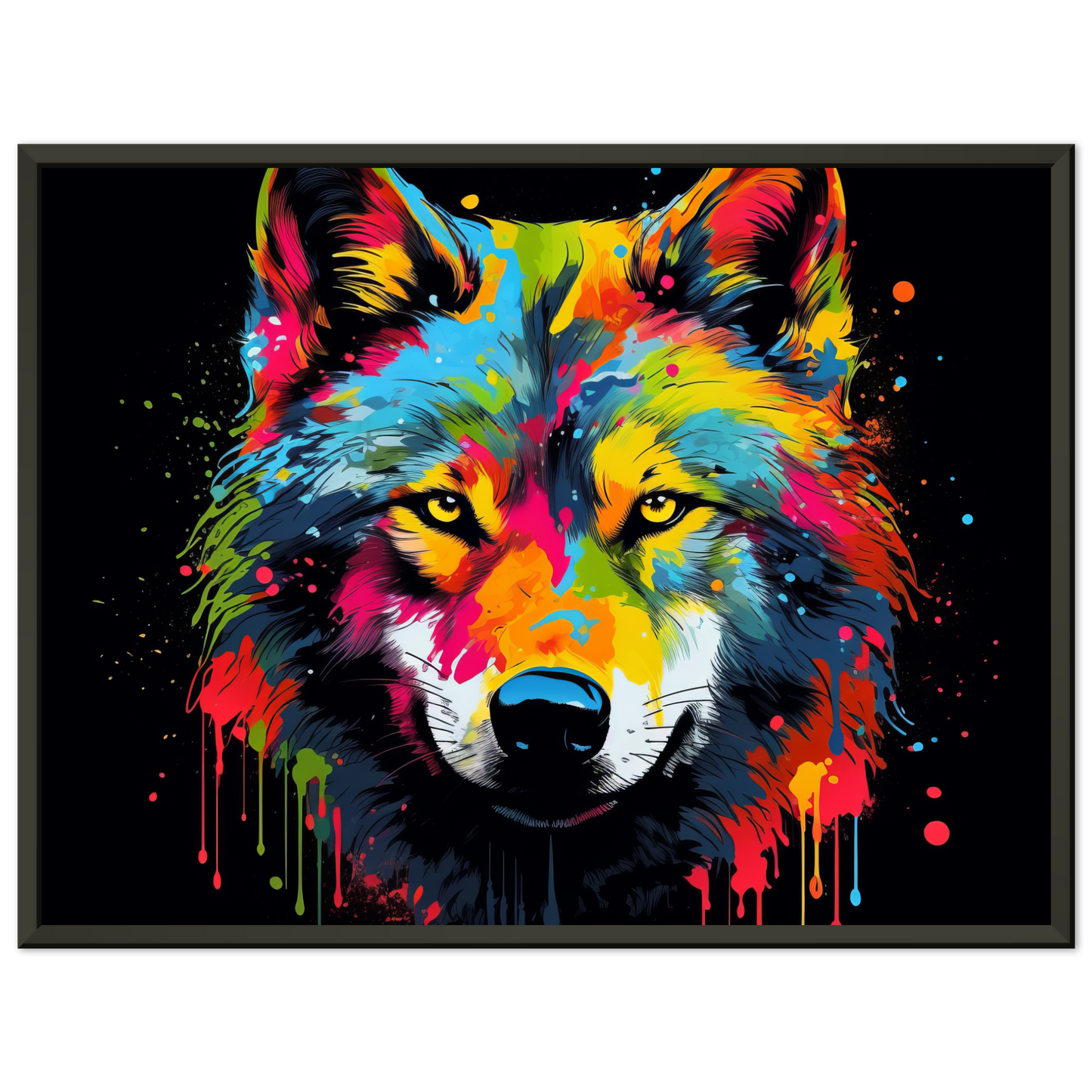 Wolf Wölfe Pop-Art (WILD34)