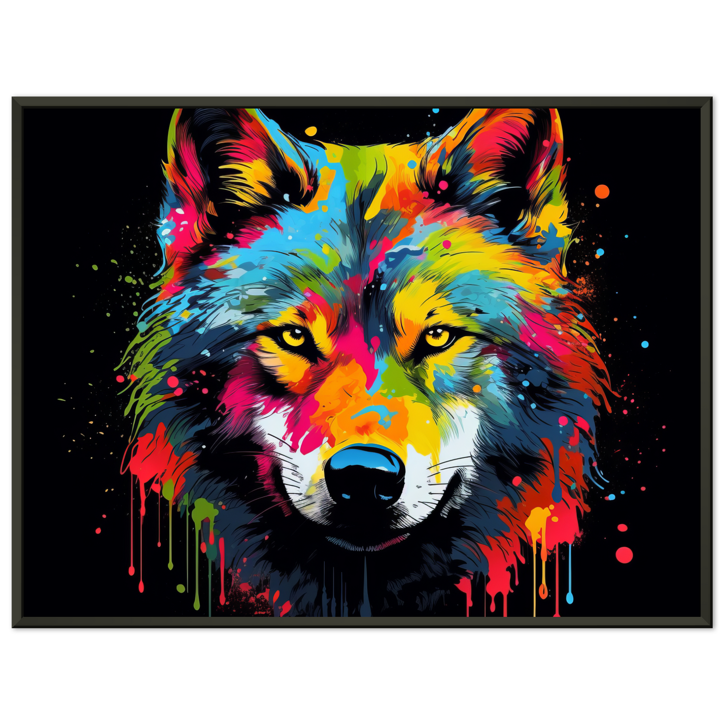 Wolf Wölfe Pop-Art (WILD34)