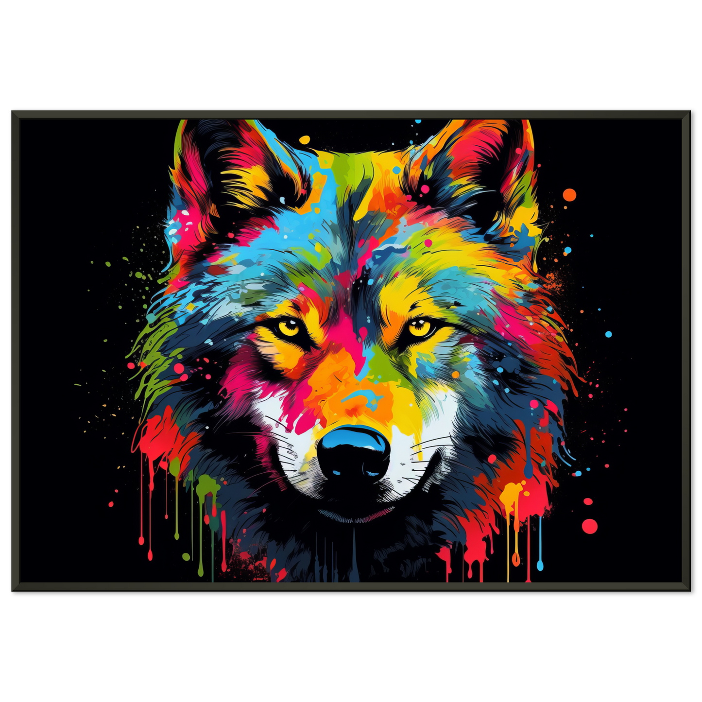 Wolf Wölfe Pop-Art (WILD34)
