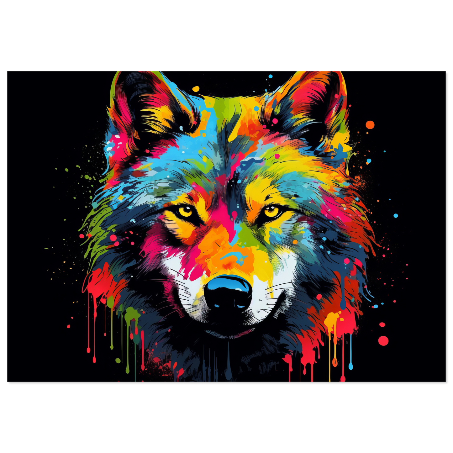 Wolf Wölfe Pop-Art (WILD34)