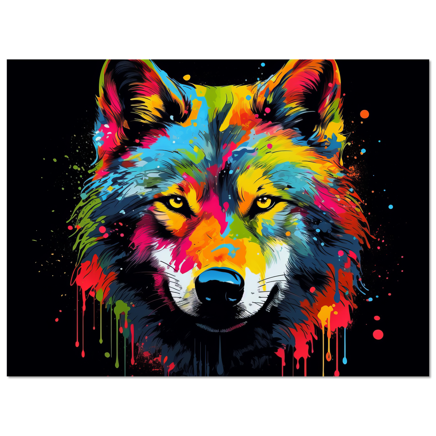 Wolf Wölfe Pop-Art (WILD34)