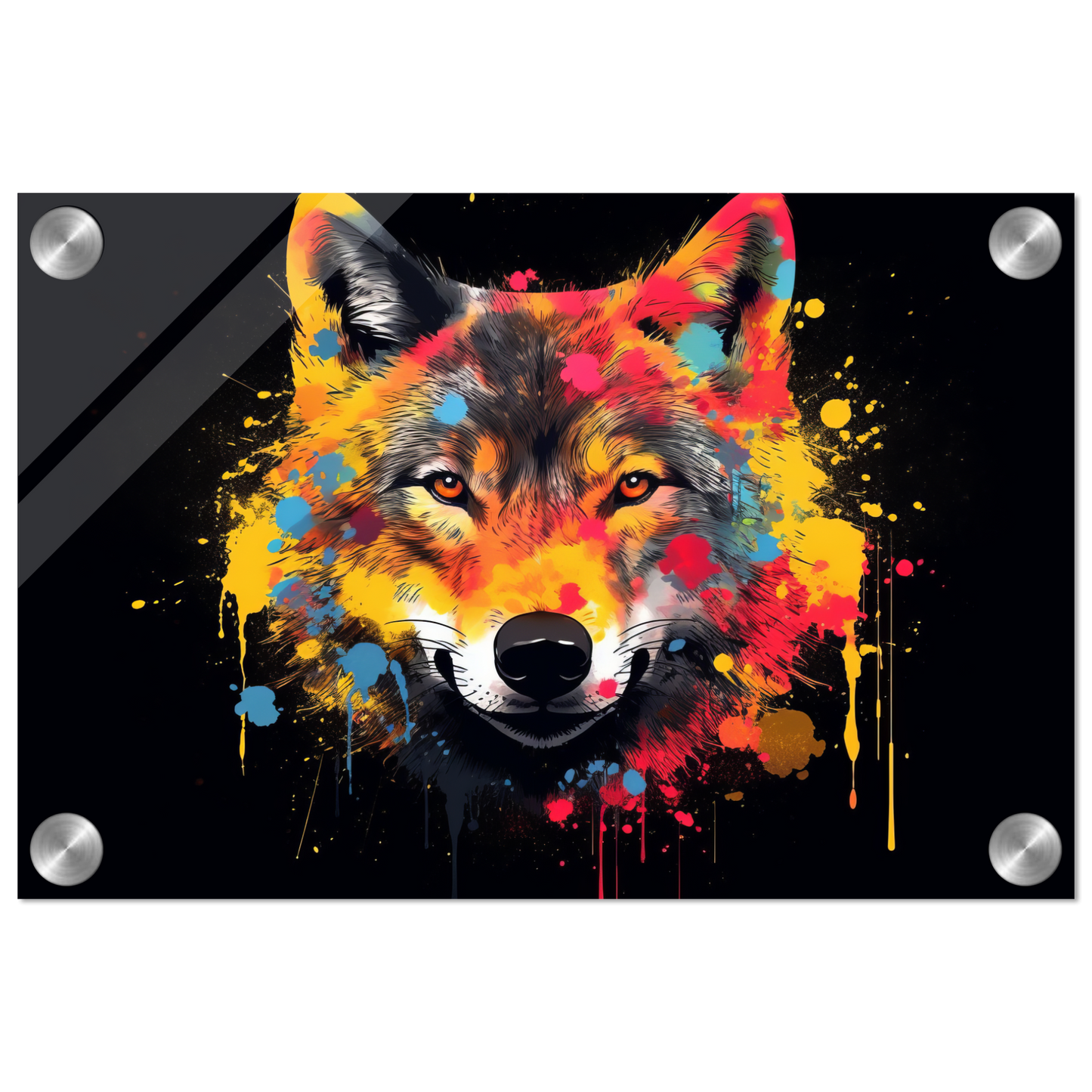 Wolf Wölfe Pop-Art (WILD35)